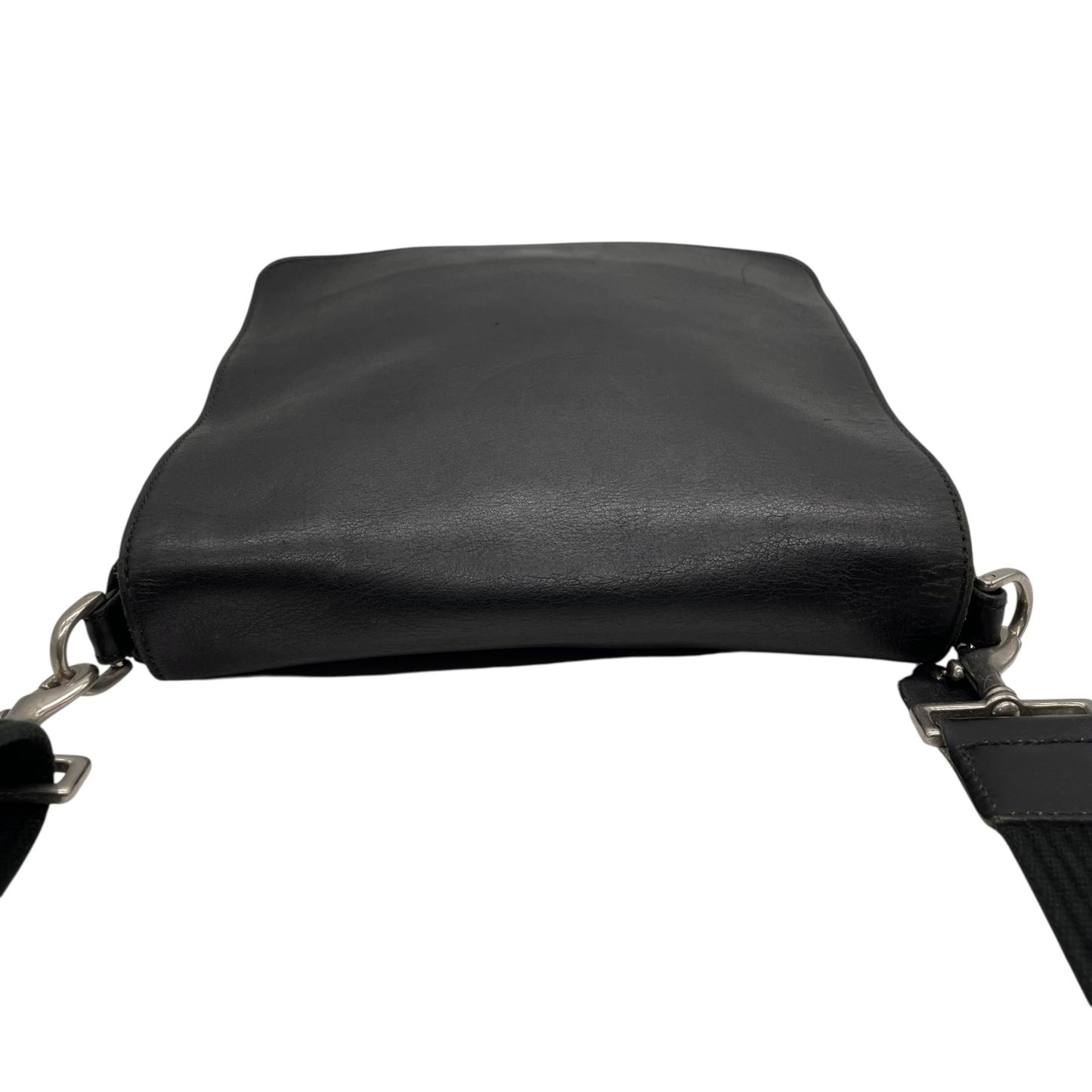 希少 COACH コーチ ショルダーバッグ メッセンジャー 肩掛け 斜め掛け USA製 グラブタンレザー 黒 ブラック シルバー金具 9431 ヴィンテージ オールレザー 本革 U12