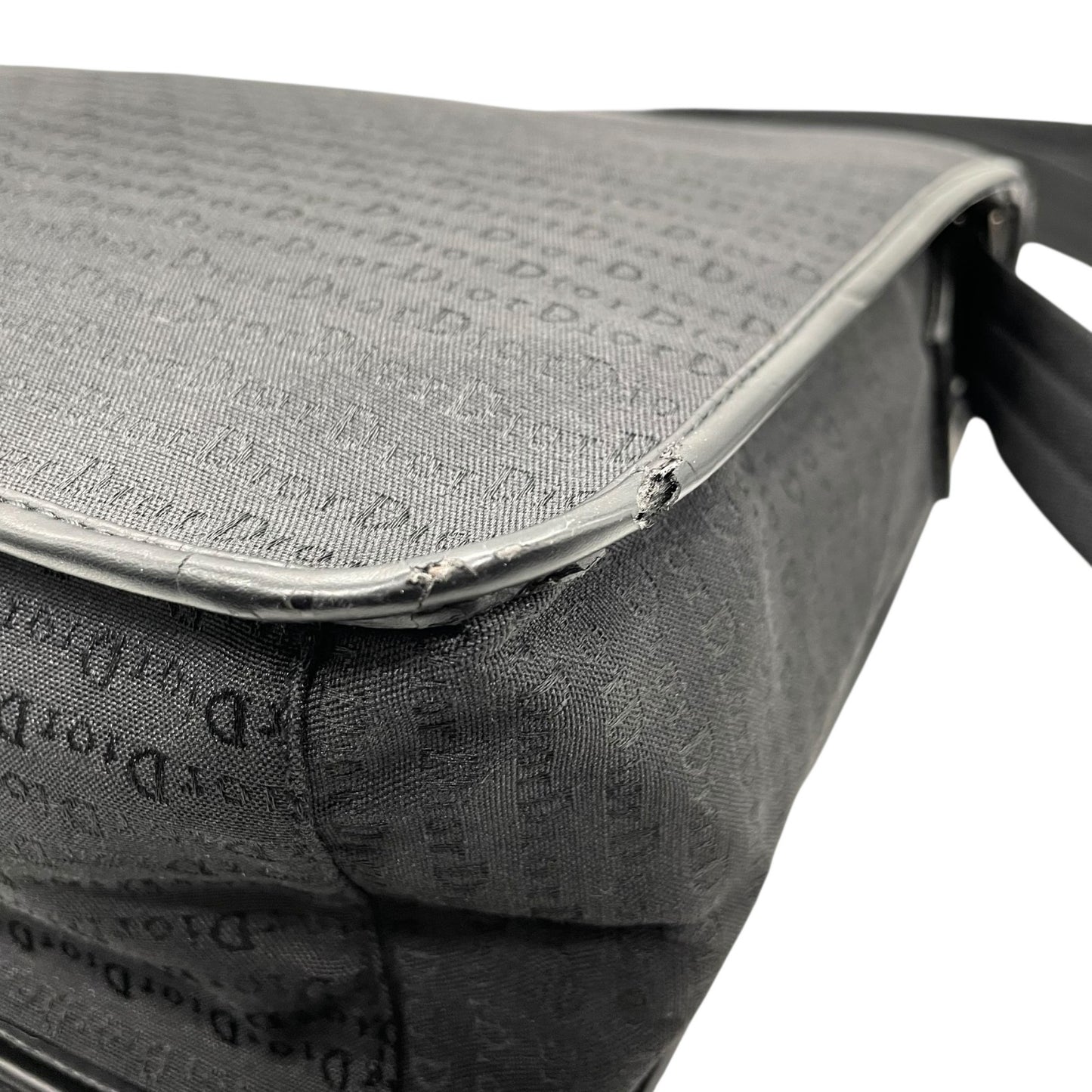 Christian Dior クリスチャン ディオール ショルダーバッグ メッセンジャーバッグ ブラック 黒 ロゴ総柄 モノグラム ビジネス メンズ レディース ユニセックス B