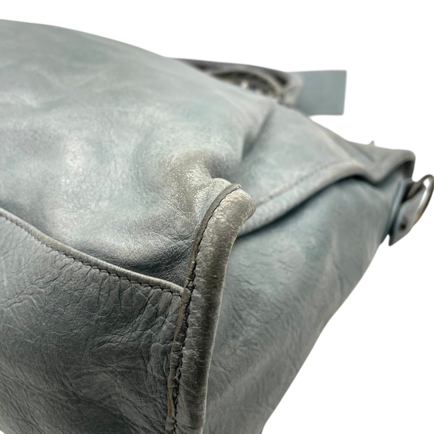 バレンシアガ BALENCIAGA ザ・シティ The City ハンドバッグ 2WAY ショルダーバッグ グレー レザー ヴィンテージ C7