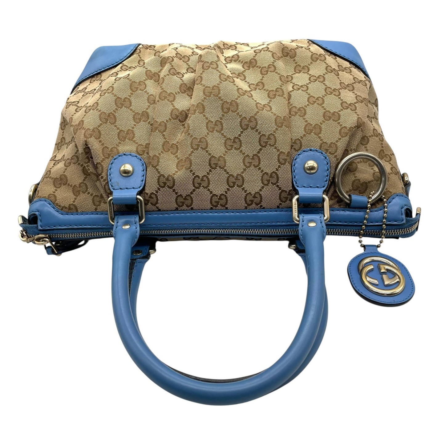 GUCCI グッチ 247902 ハンドバッグ キャンバス/レザー ブラウン【中古】 レディース