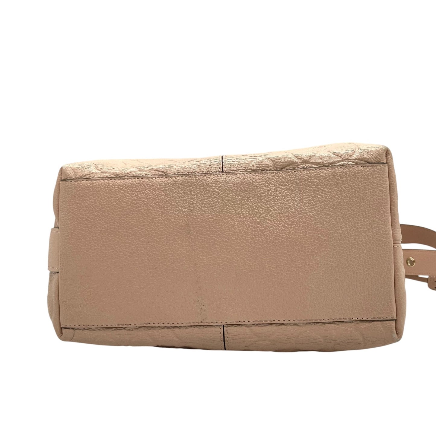 コーチ COACH ショルダーバッグ シグネチャー型押しレザー タッセル付き ベージュ ホーボー トート T3