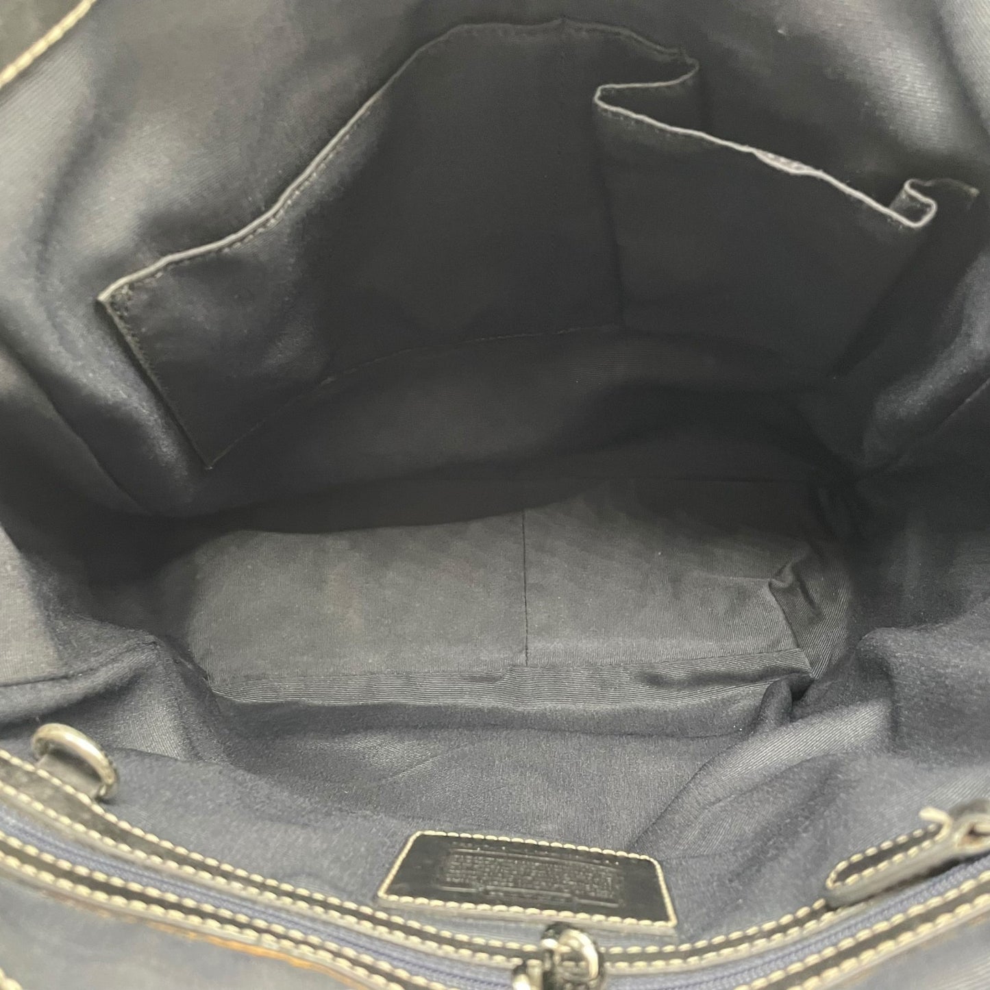 コーチ COACH シグネチャー トートバッグ ブラック 黒 ベージュ ジャガード キャンバス レザー 7069 T4