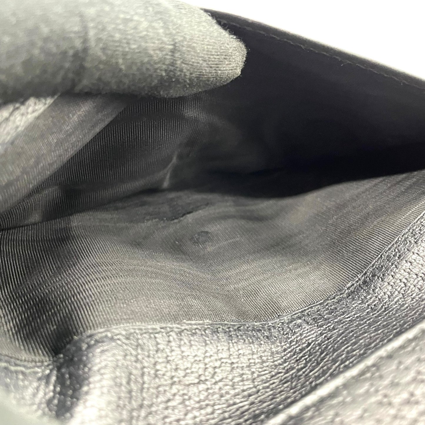 グッチ GUCCI 二つ折り 長財布 GGキャンバス 黒 ブラック キャンバス レザー ゴールド金具 GG柄 メンズ レディース M5