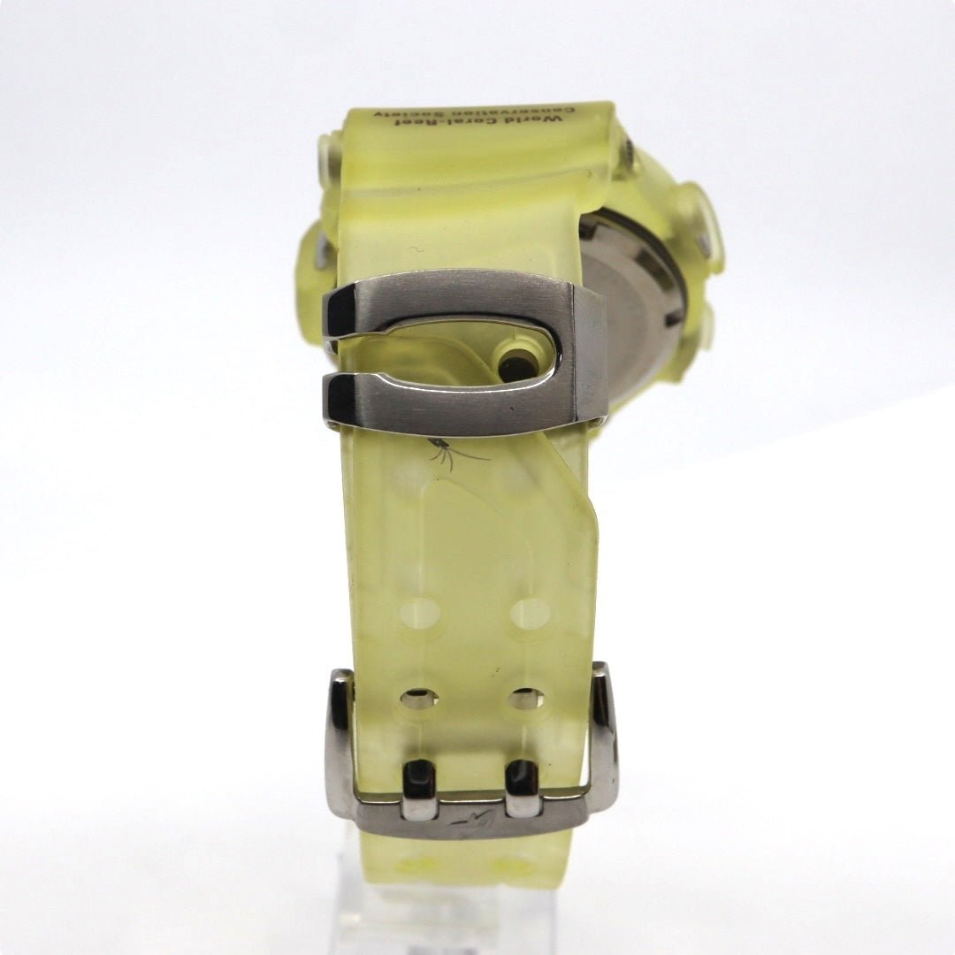 【未使用級 美品】カシオ G-SHOCK フロッグマン DW-9900WC W.C.C.S. 世界サンゴ礁保護協会モデル 腕時計 メンズ チタン イエロー スケルトン デジタル ダイバーズウォッチ 200M防水 希少 レア 稼働品 G7