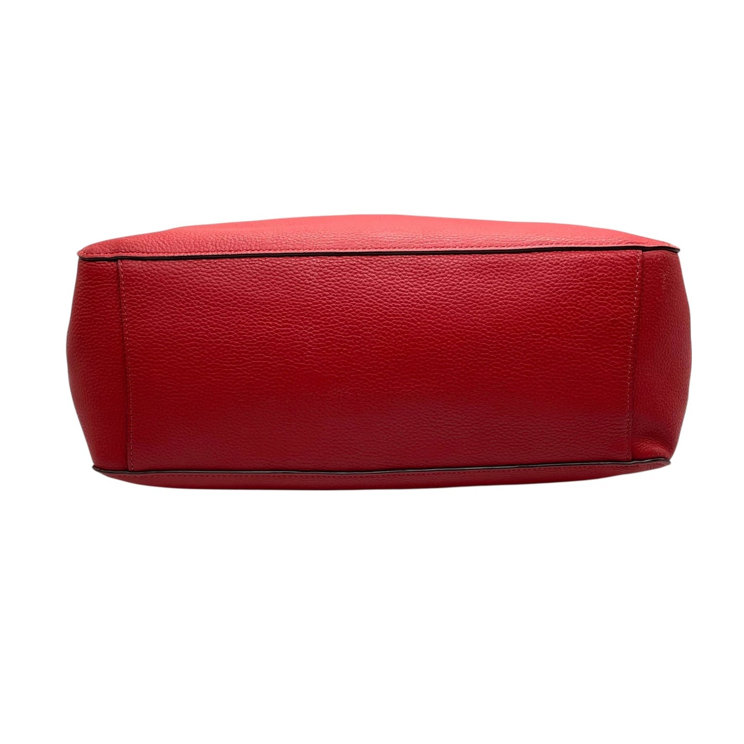 COACH コーチ トートバッグ 赤 レッド レザー ゴールド金具 肩掛け可 A4収納可 25099 ロゴ 馬車柄 レディース U11