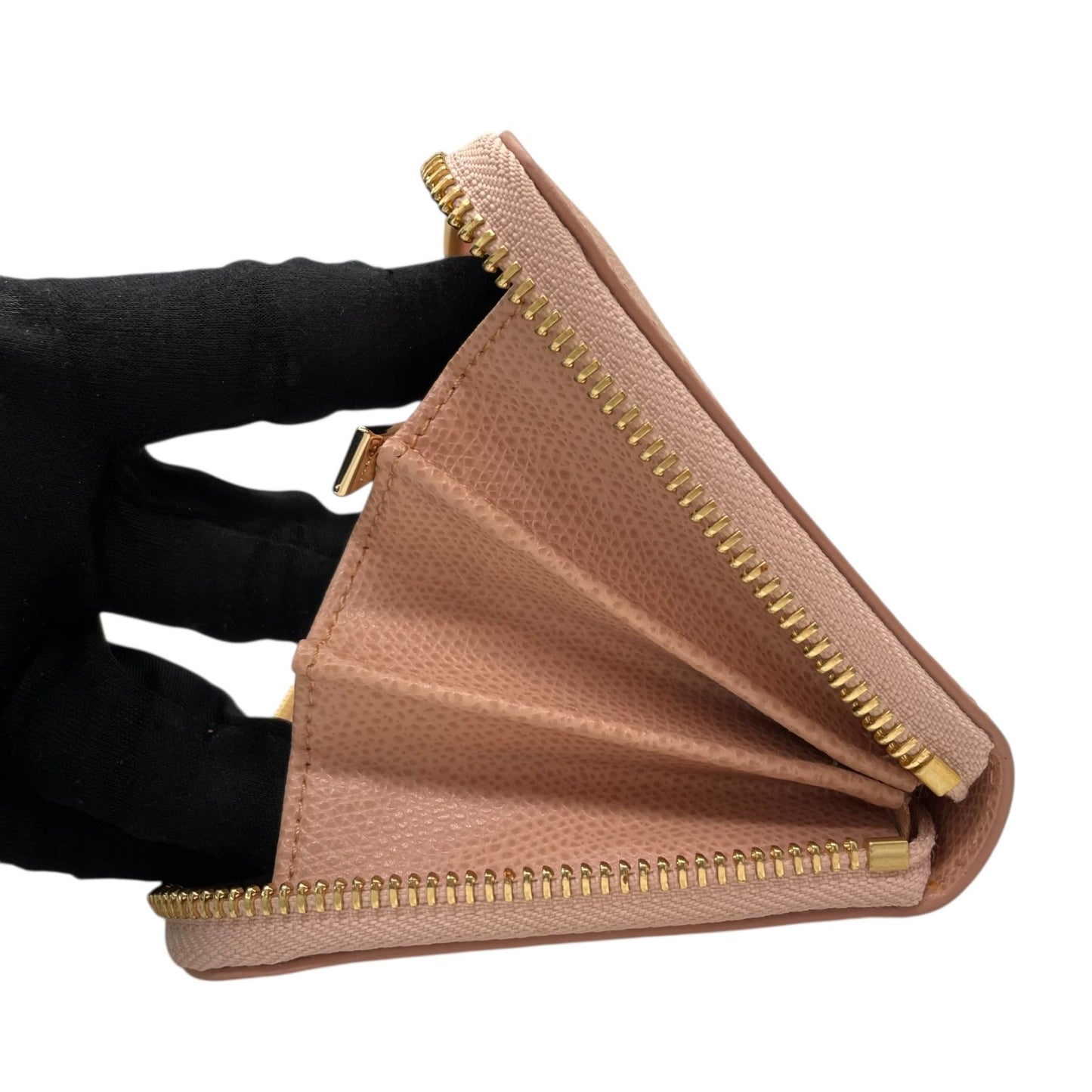 未使用級 美品 フルラ FURLA 長財布 バビロン リボンモチーフ ピンク レザー ラウンドファスナー ラウンドジップ 5