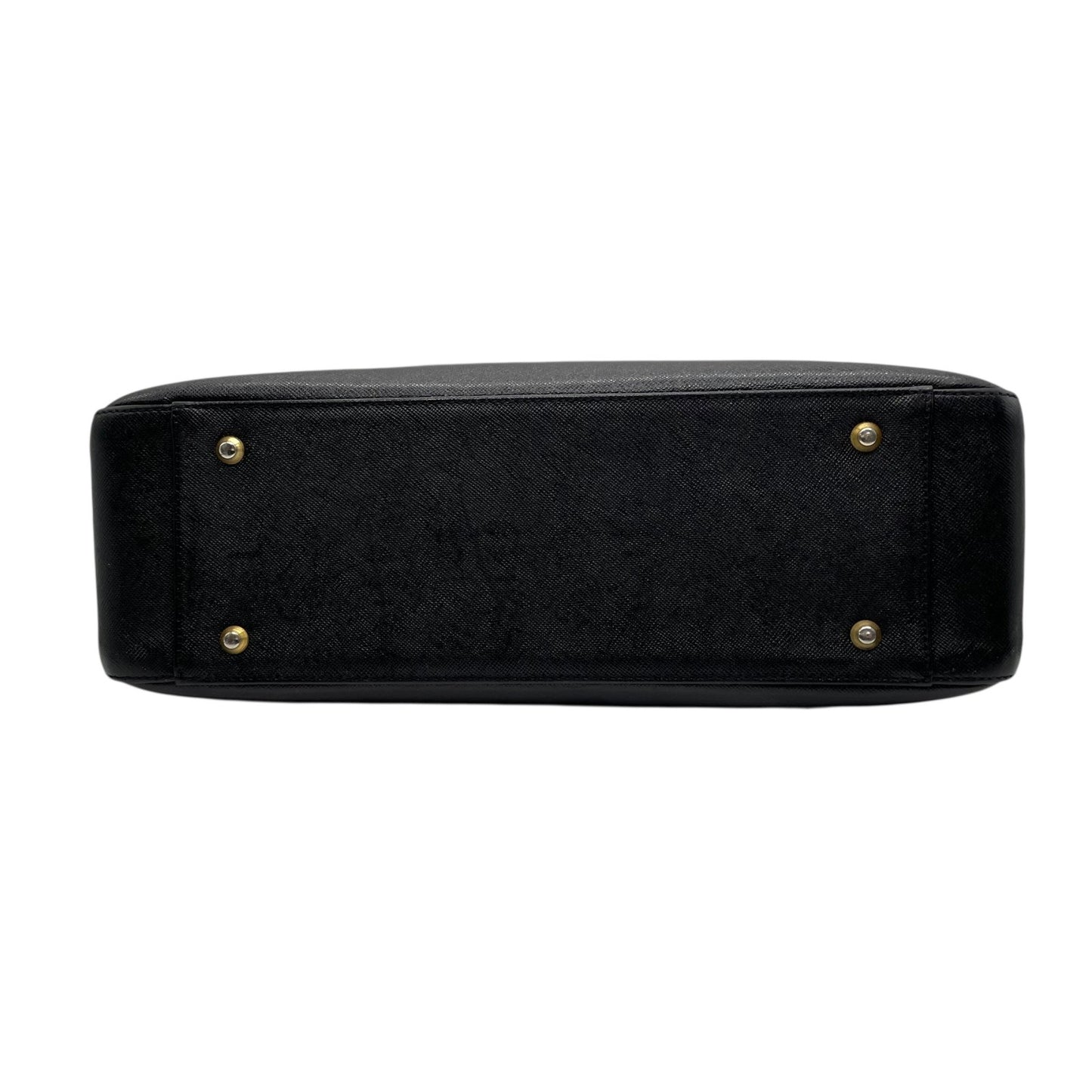 Authentic BURBERRY Handbag Tote Bag Black Leather Gold Hardware Logo Nova Check Women's Men's Shoulder Bag