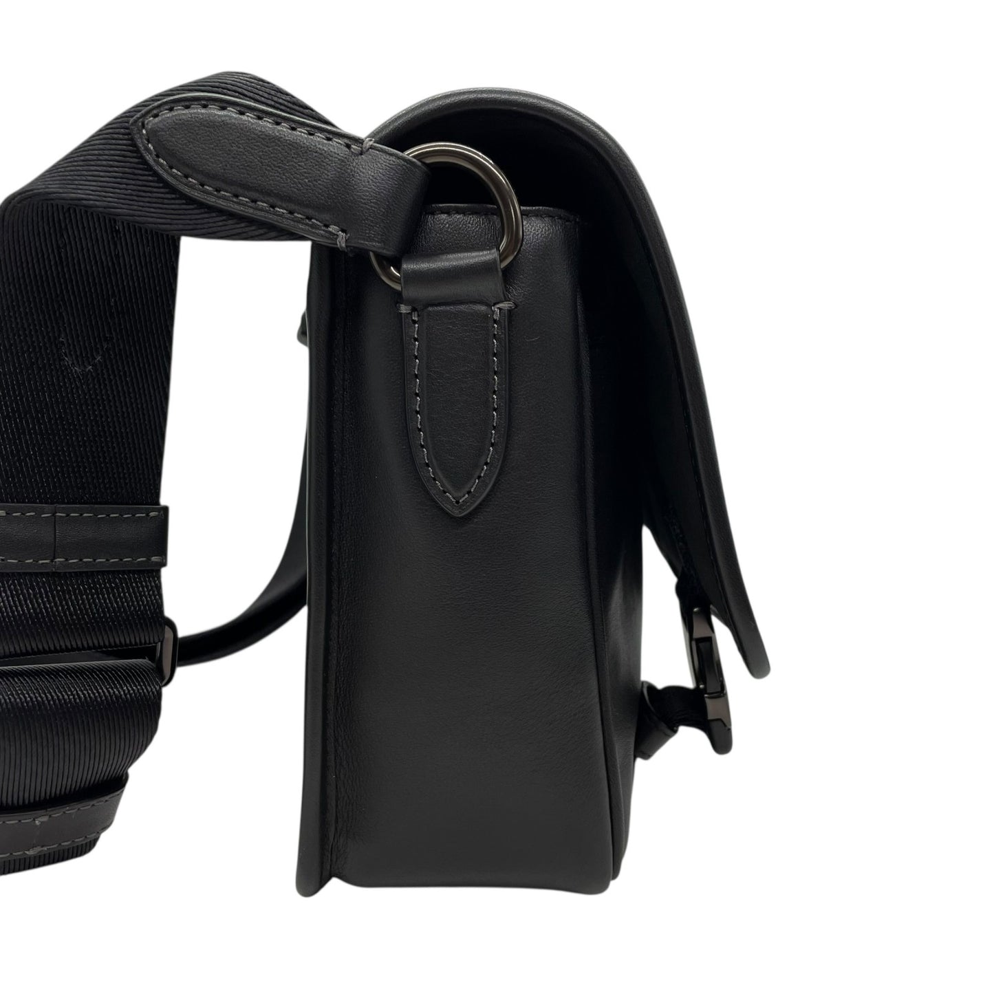 極美品 COACH コーチ League リーグ メッセンジャーバッグ C9157 ショルダーバッグ ボディバッグ レザー 黒 ブラック 斜め掛け可 メンズ レディース K5