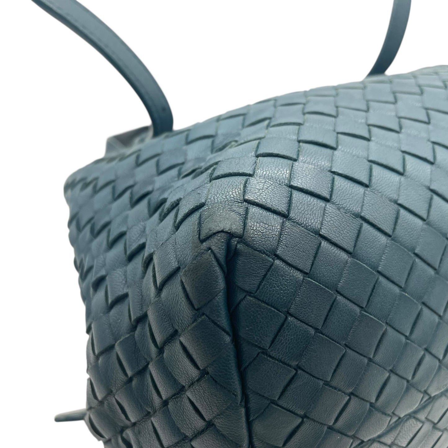 BOTTEGA VENETA ボッテガヴェネタ イントレチャート トートバッグ レザー ダークグリーン 肩掛け可 ハンドバッグ レディース 正規品 D