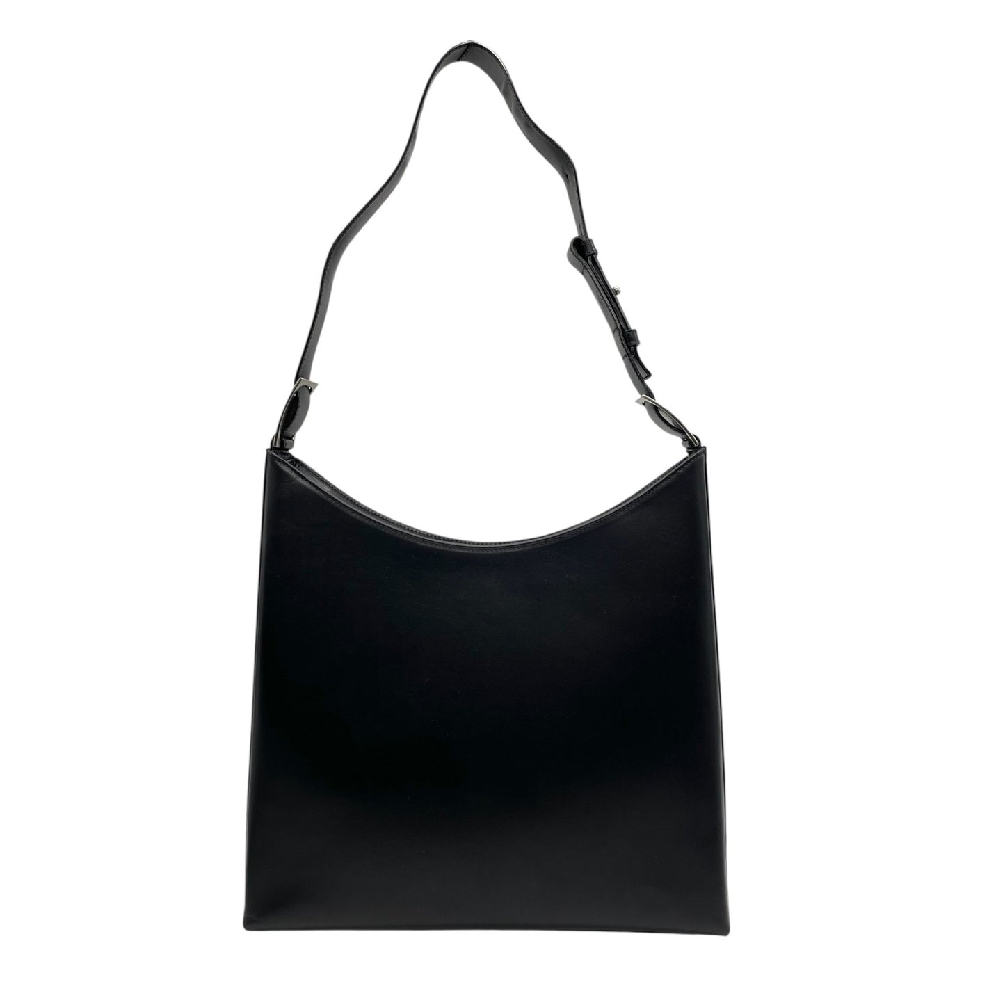 極美品 サルヴァトーレ フェラガモ Salvatore Ferragamo ヴァラ バラ 本革 ブラック 黒 ショルダーバッグ ワンショルダー レザー 上品 シンプルデザイン レディース フォーマル カジュアル A