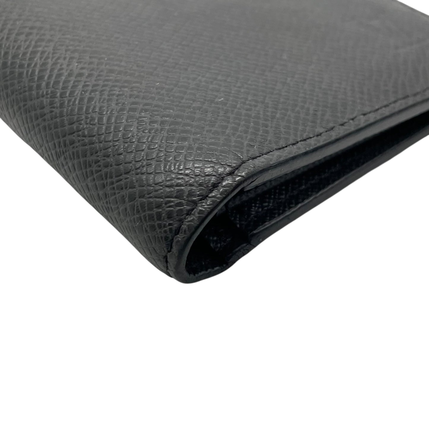 美品 LOUIS VUITTON ルイヴィトン タイガ ポルトフォイユ・ロン 二つ折り 長財布 M33402 レザー 黒 ブラック メンズ W5