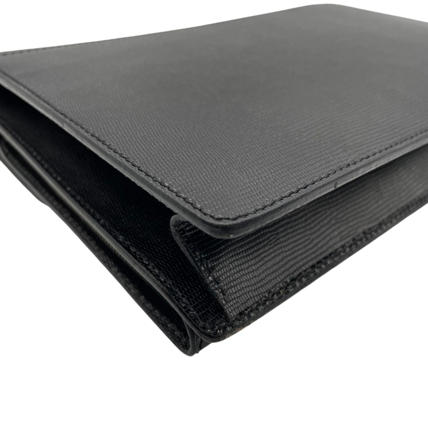 美品 CELINE セリーヌ クラッチバッグ セカンドバッグ レザー 黒 ブラック ゴールド金具 鍵付き メンズ ヴィンテージ B2