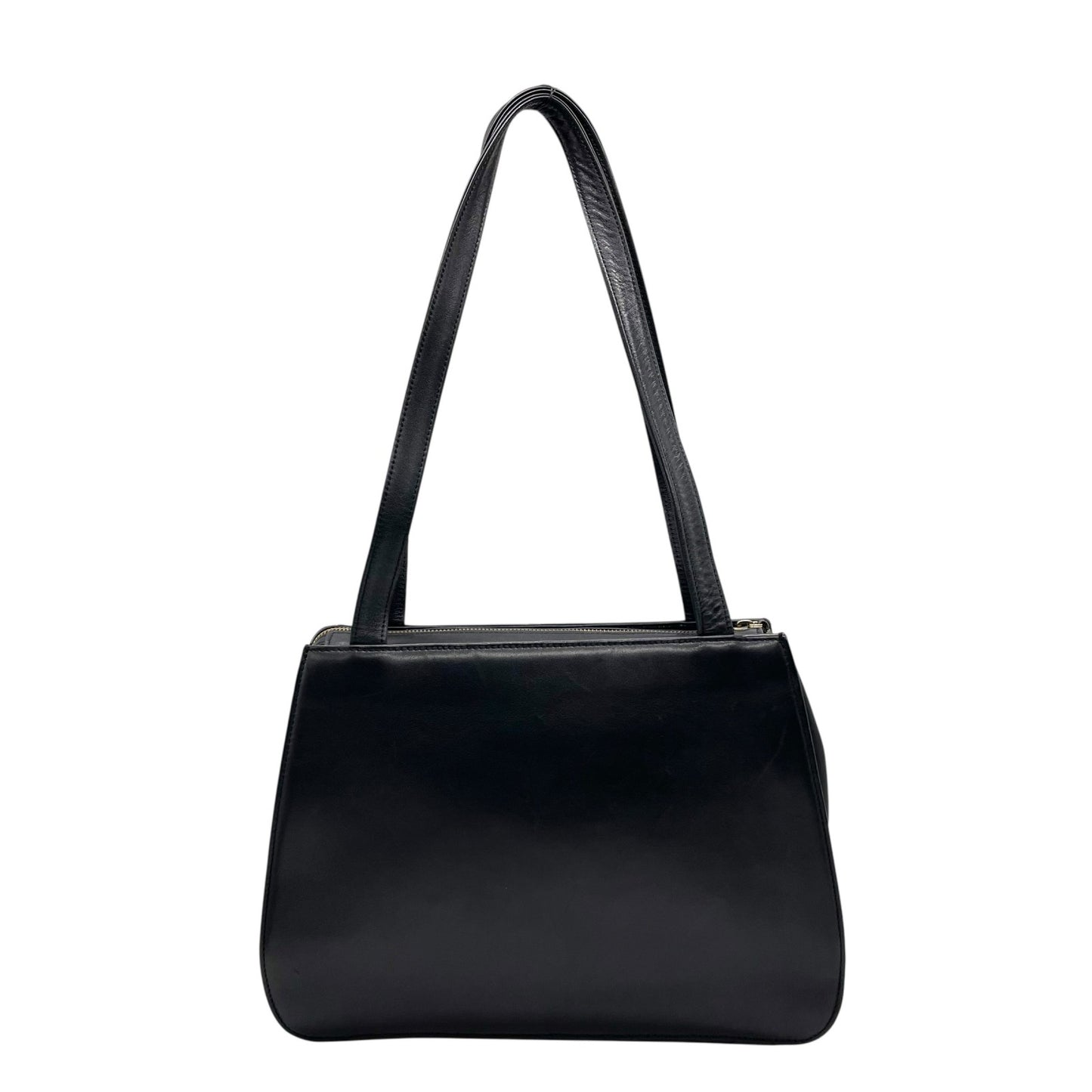 GIANNI VERSACE ジャンニ ヴェルサーチ ワンショルダー ショルダーバッグ メデューサ レザー 黒 ブラック ゴールド金具 肩掛け可 ファスナー開閉 レディース ヴィンテージ Z3