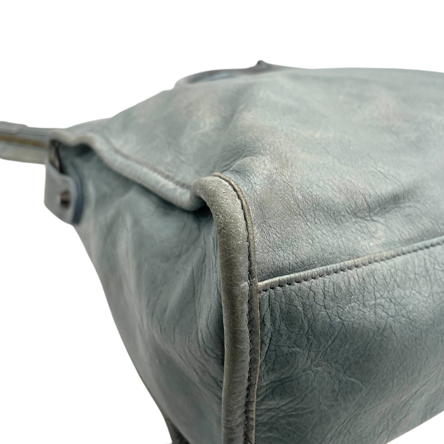 バレンシアガ BALENCIAGA ザ・シティ The City ハンドバッグ 2WAY ショルダーバッグ グレー レザー ヴィンテージ C7