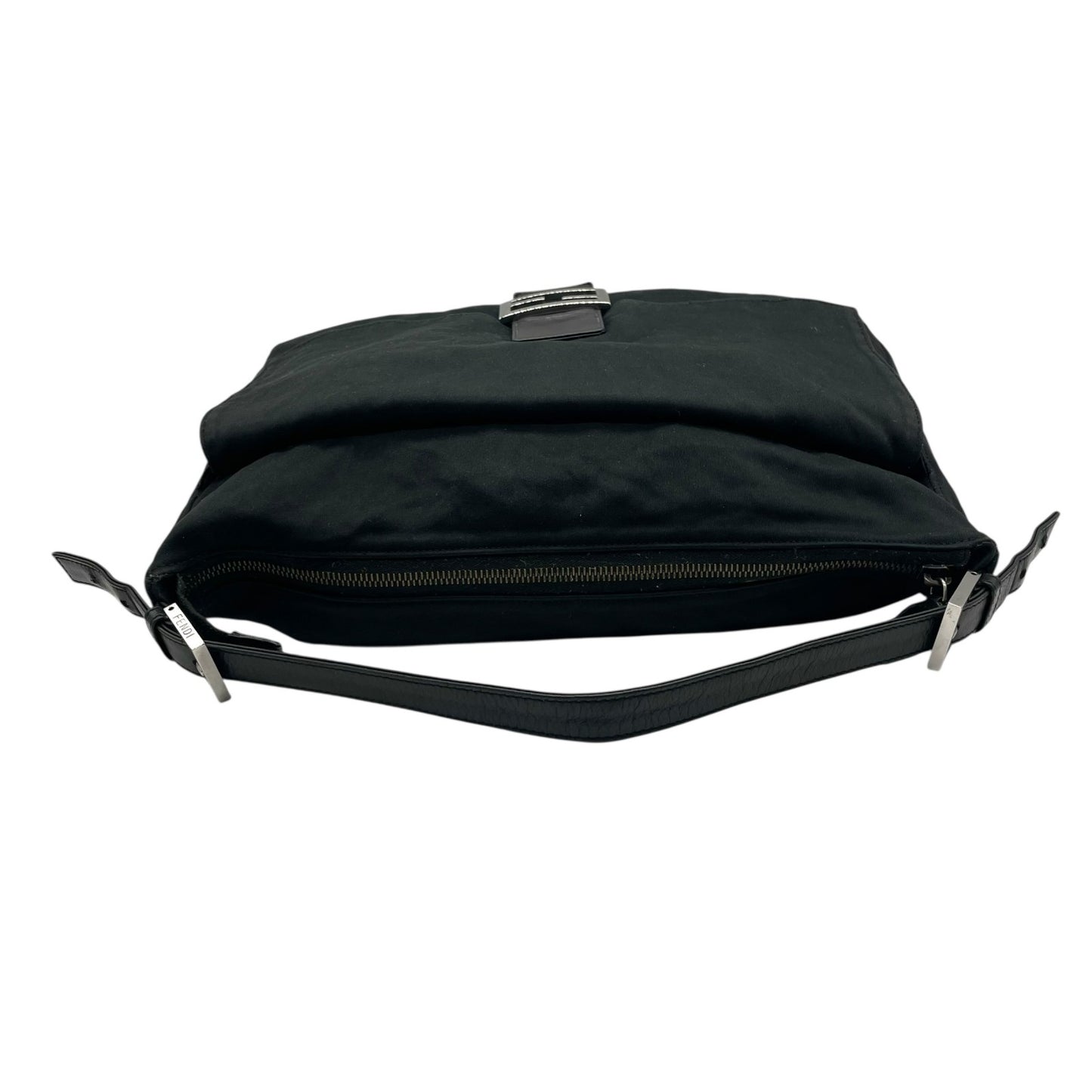 フェンディ FENDI マンマバケット ヴィンテージ ショルダーバッグ 黒 ブラック FFロゴ シルバー金具 K13