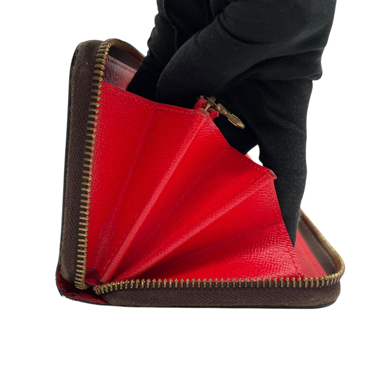 廃盤品 希少 LOUIS VUITTON ルイヴィトン ジッピーウォレット 草間彌生 パンプキンドット モノグラム ブラウン ルージュ 長財布 ラウンドファスナー 限定 廃盤 M60450 レディース w5