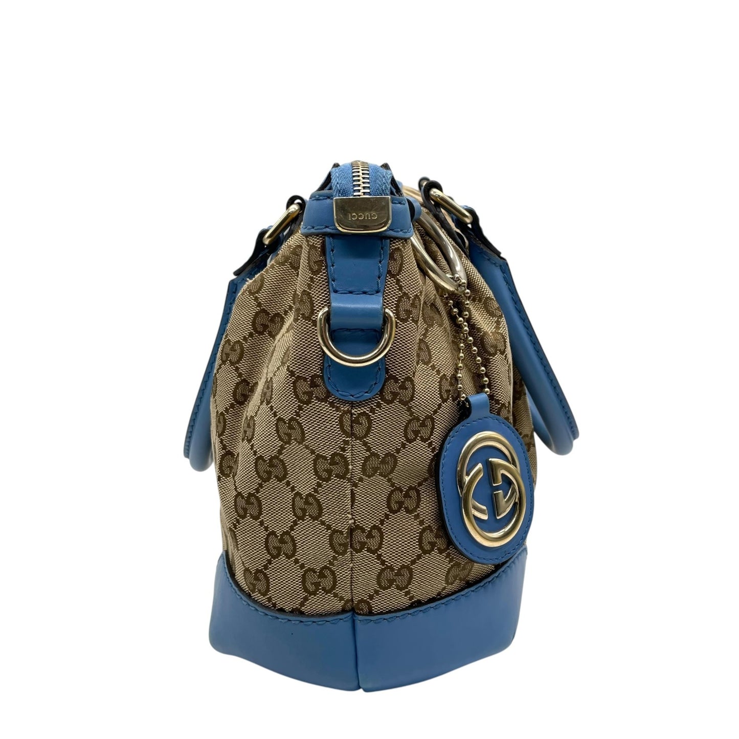 GUCCI グッチ 247902 ハンドバッグ キャンバス/レザー ブラウン【中古】 レディース