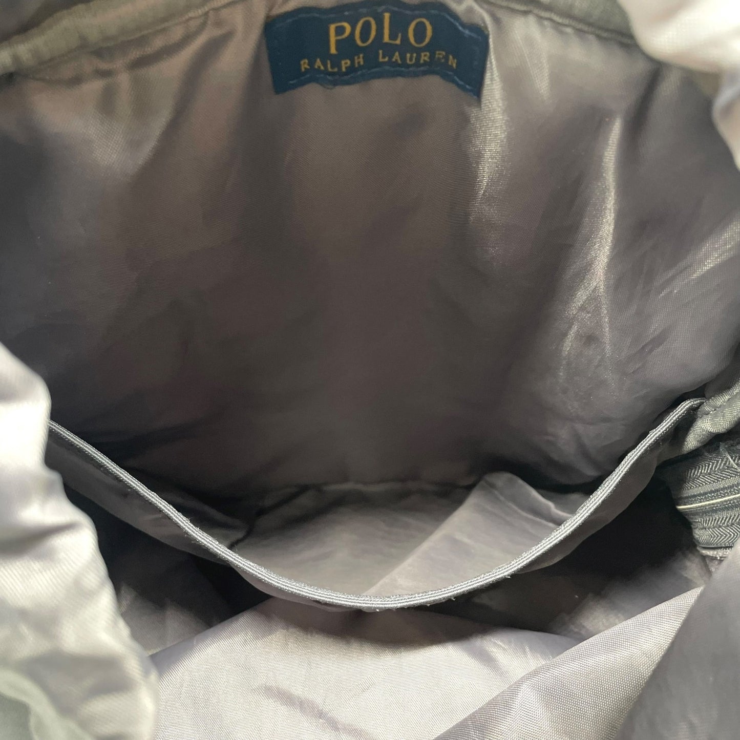 ポロ ラルフローレン リュックサック グレー 灰色 キャンバス 刺繍ロゴ ホースロゴ メンズ レディース バッグパック POLO RALPH LAUREN U14