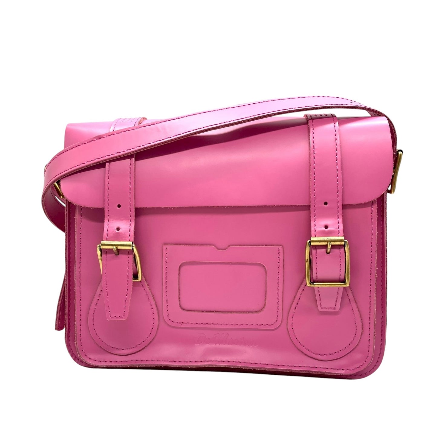 ドクターマーチン Dr.Martens サッチェルバッグ ショルダー レザー ゴールド 金金具 ピンク 2WAY レディース C9