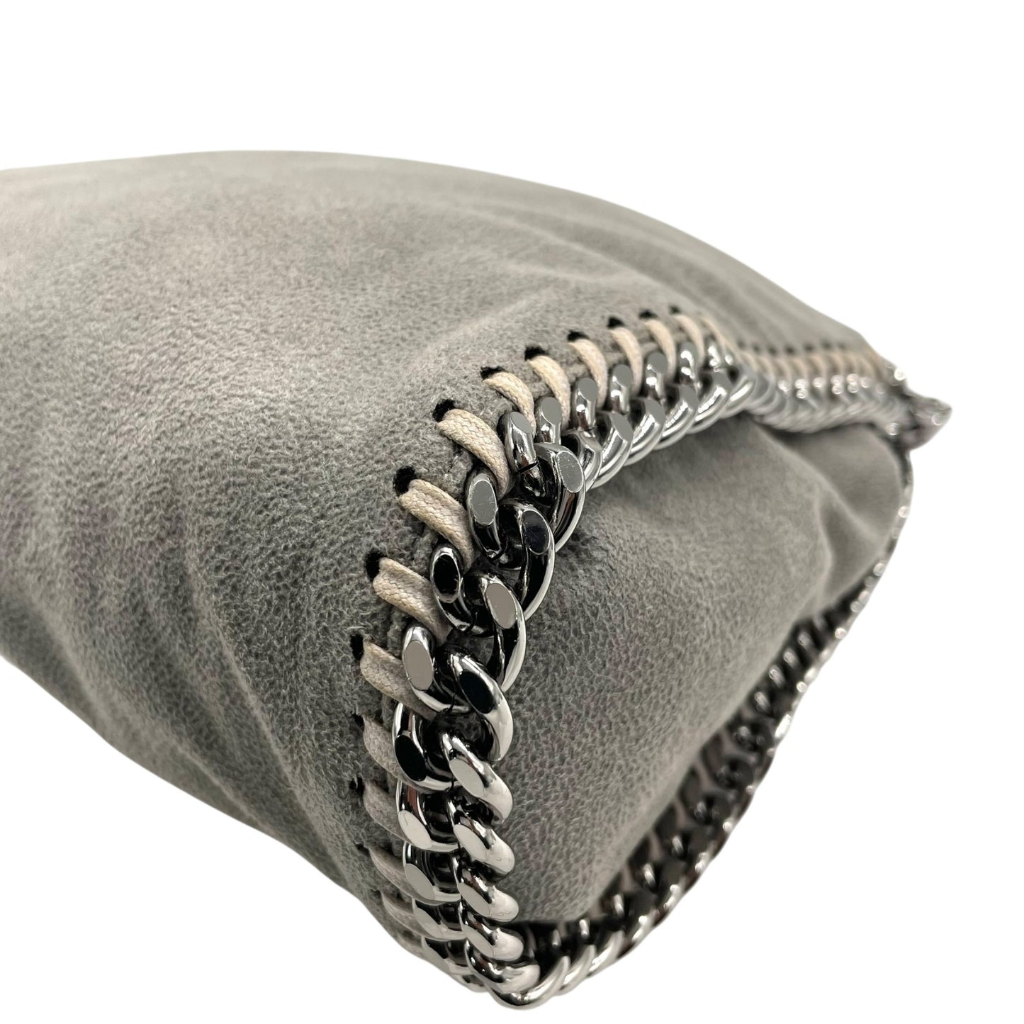 美品 ステラマッカートニー STELLA McCARTNEY ファラベラ 2way ハンドバッグ ショルダーバッグ グレー チェーンショルダー 斜め掛け可 シルバー金具 レディース K10