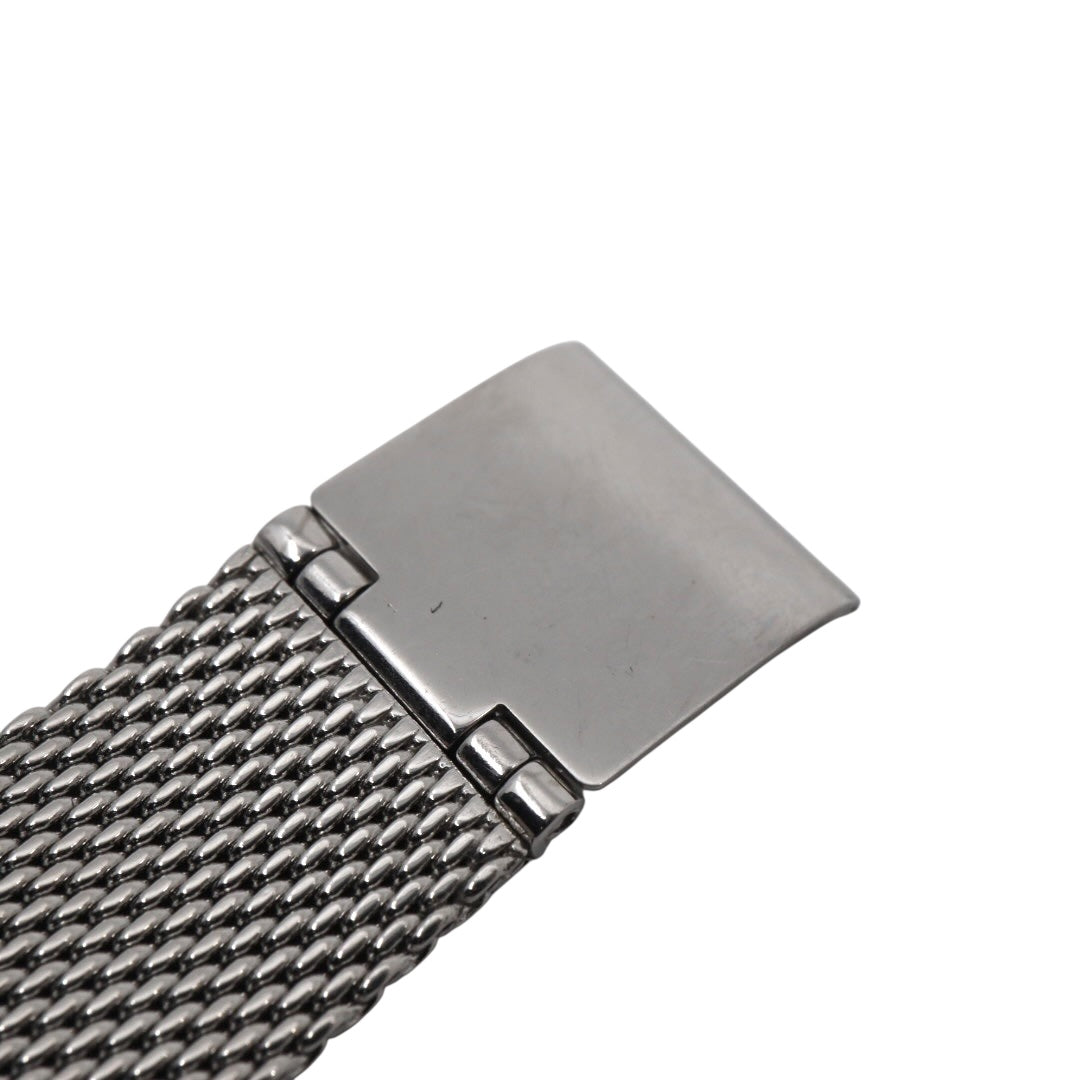 美品 電池交換済 コーチ 腕時計 CA.105.7.95.1319 レディース クオーツ シグネチャー柄文字盤 ピンクゴールド シルバー コンビカラー メッシュベルト エレガント フェミニン ドレスウォッチ クリーニング済み G3