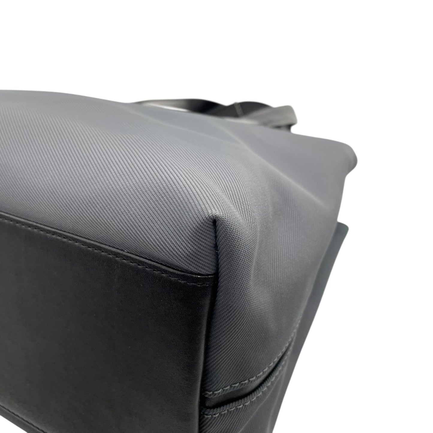 コーチ COACH トートバッグ ショルダーバッグ 7400 ナイロン レザー 灰色 グレー ショルダーストラップ付き 2WAY A4対応 S24