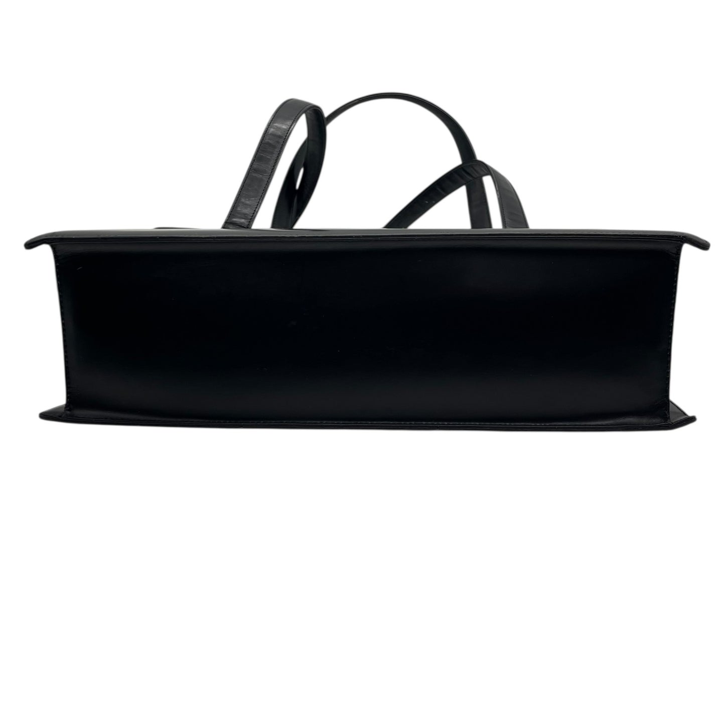 Authentic BURBERRY Black Nova Check Shadow Horse Leather Handbag Shoulder Bag Silver Hardware Women's Flap Closure