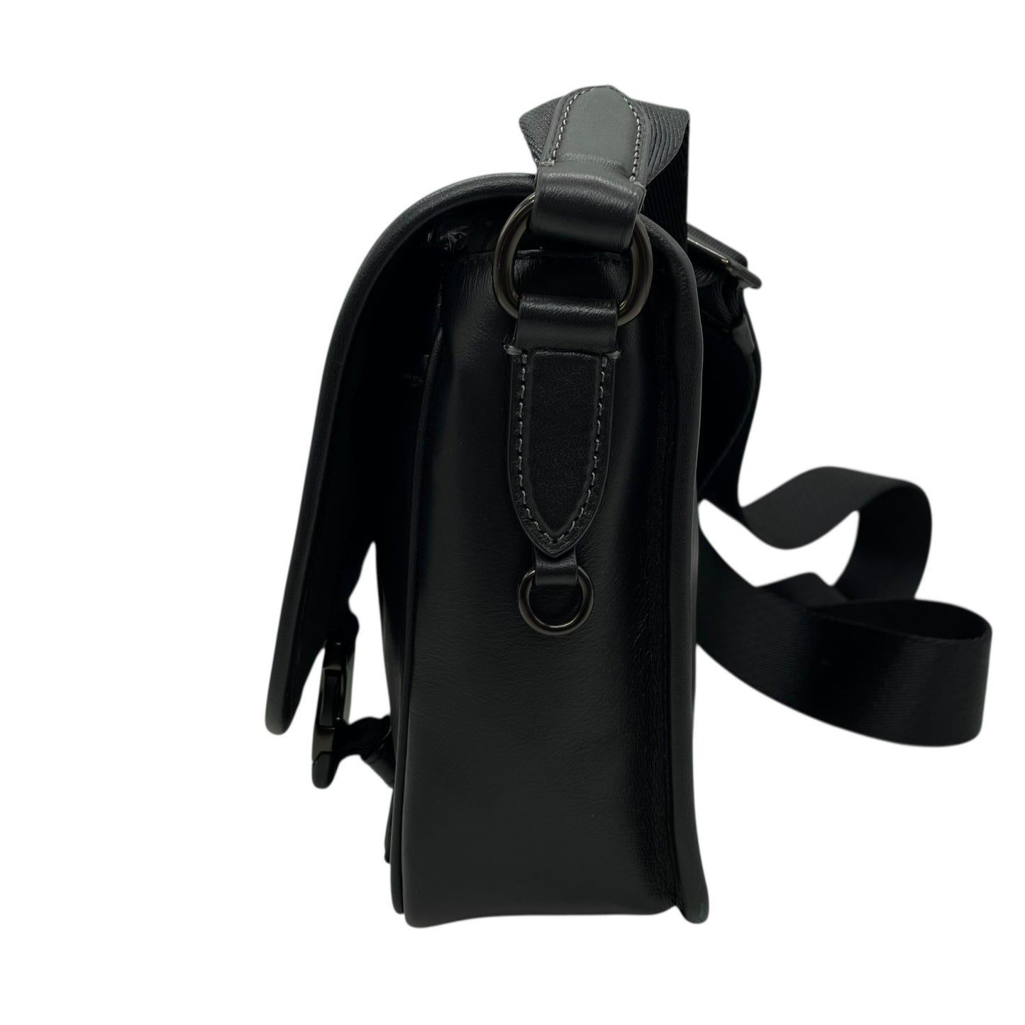 極美品 COACH コーチ League リーグ メッセンジャーバッグ C9157 ショルダーバッグ ボディバッグ レザー 黒 ブラック 斜め掛け可 メンズ レディース K5