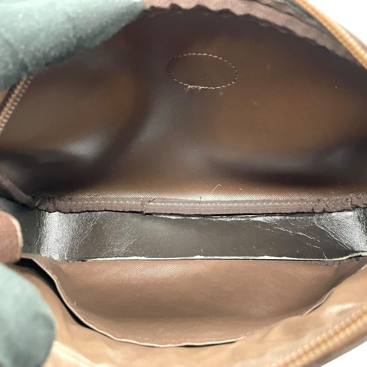 美品 Burberry バーバリー クラッチバッグ セカンドバッグ ポーチ カーキ ブラウン キャンバス レザー チェック ホースロゴ メンズ レディース ヴィンテージ S97