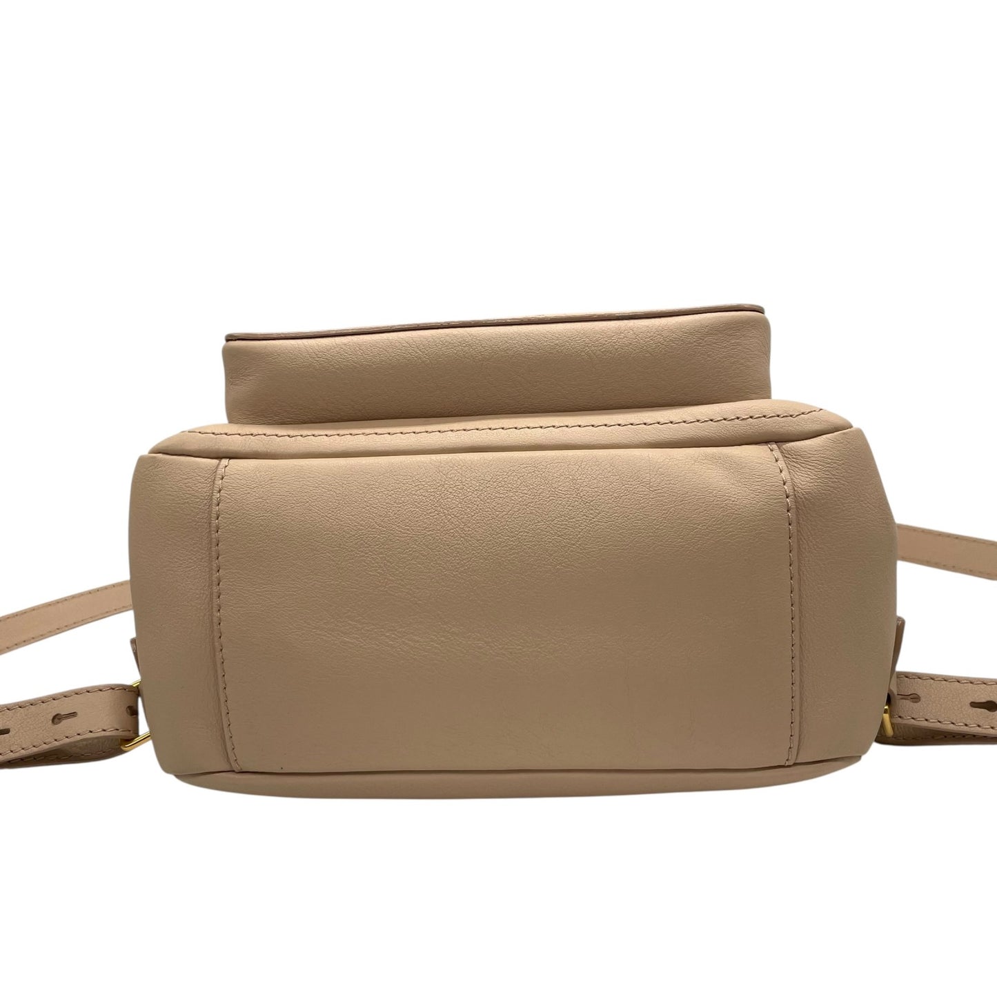 未使用品 BALLY バリー リュックサック バックパック ピンクベージュ レザー チェーン ゴールド金具 VALMA レディース ギャランティカード付き Q