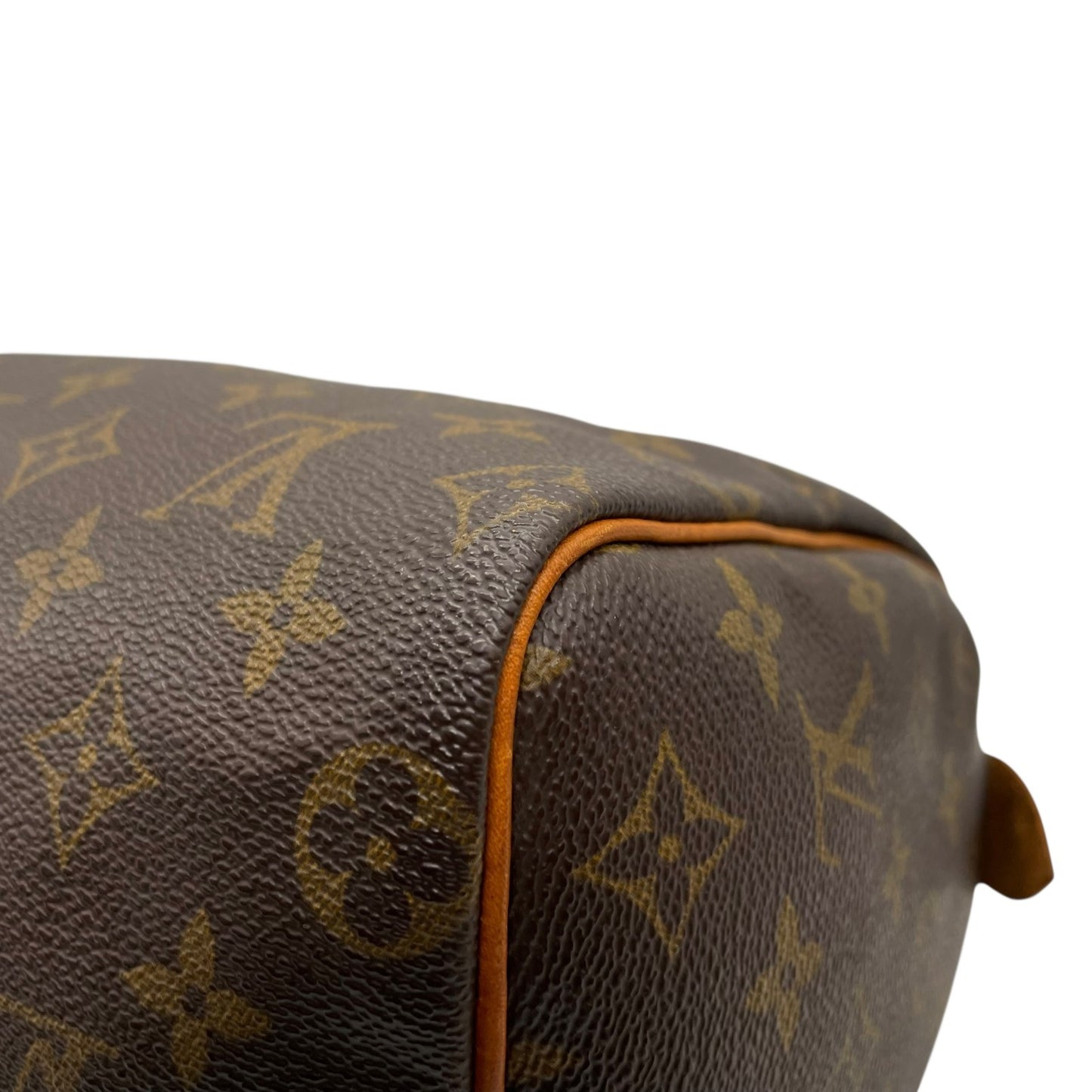 Authentic Louis Vuitton Speedy 25 Monogram Mini Boston Bag Brown Leather M41109
