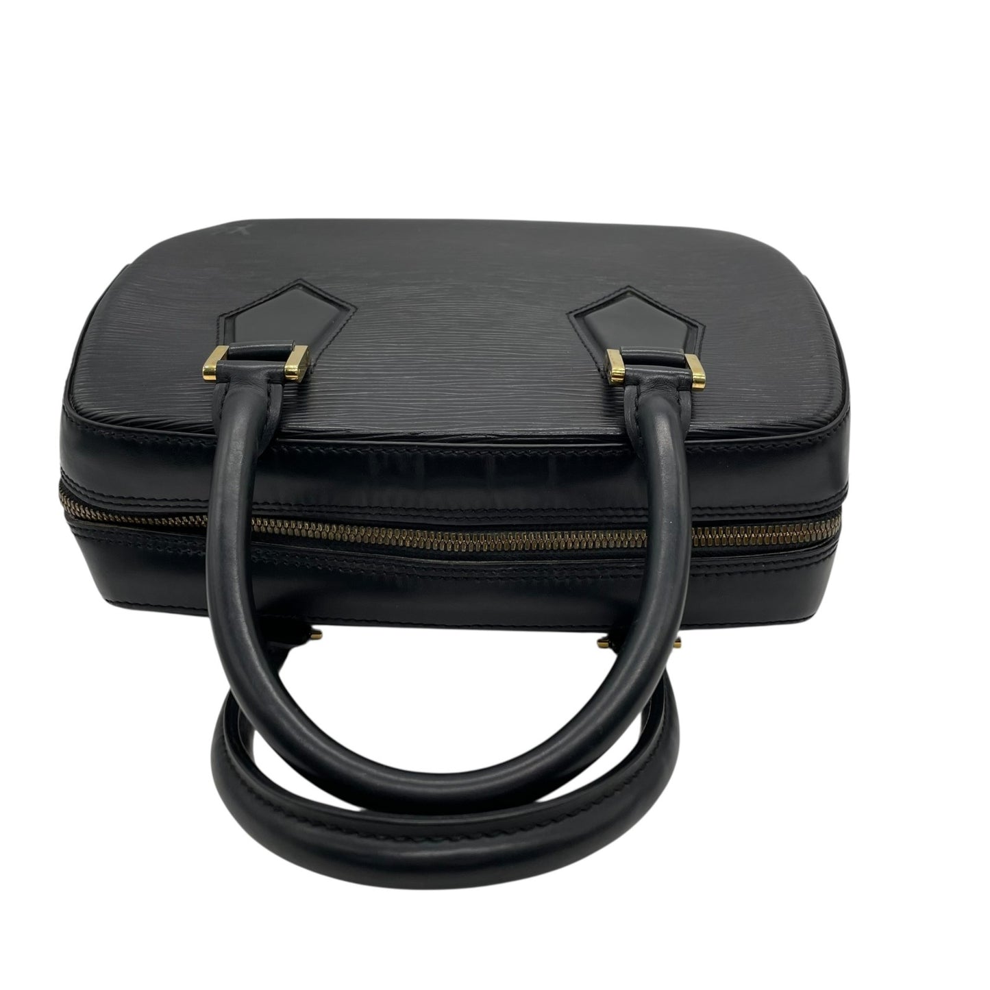 極美品 LOUIS VUITTON ルイ・ヴィトン サブロン ハンドバッグ エピ ノワール ブラック M52042 ゴールド金具 レディース D