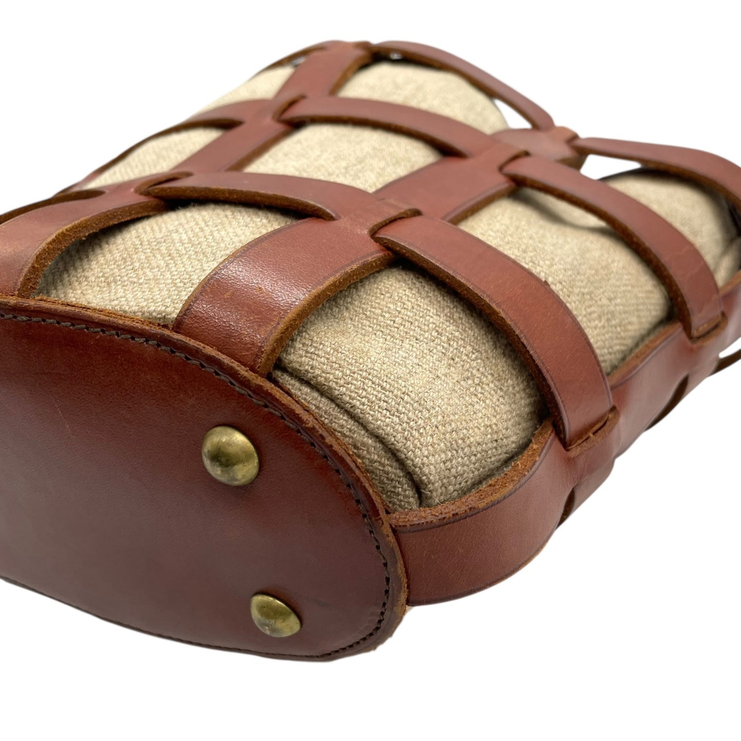 ジャストカンパーニュ Just Campagne バッグ ハンドバッグ トートバッグ レディース コットン 綿 キャンバス レザー ベージュ 巾着型 肩掛け ワンショルダー 定番 VALLEE SET truffe K1