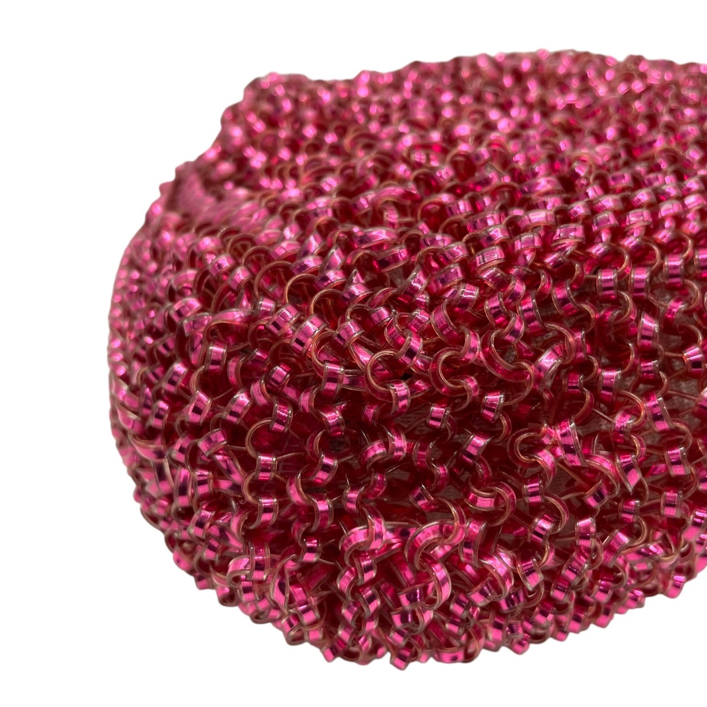 国内タイトル 美品 ANTEPRIMA アンテプリマ カルツォーネ 2WAY ハンドバッグ ワイヤーバッグ ピンク ショルダーバッグ チェーンショルダー クロスボディ シルバー金具 D4