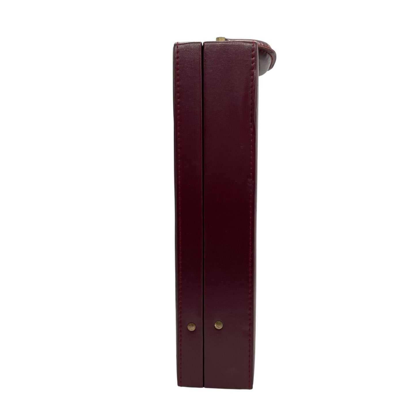 Cartier カルティエ アタッシュケース トランクケース ボルドー レザー ビジネスバッグ ゴールド金具 ヴィンテージ ビジネスバッグ 書類鞄 メンズ レディース A