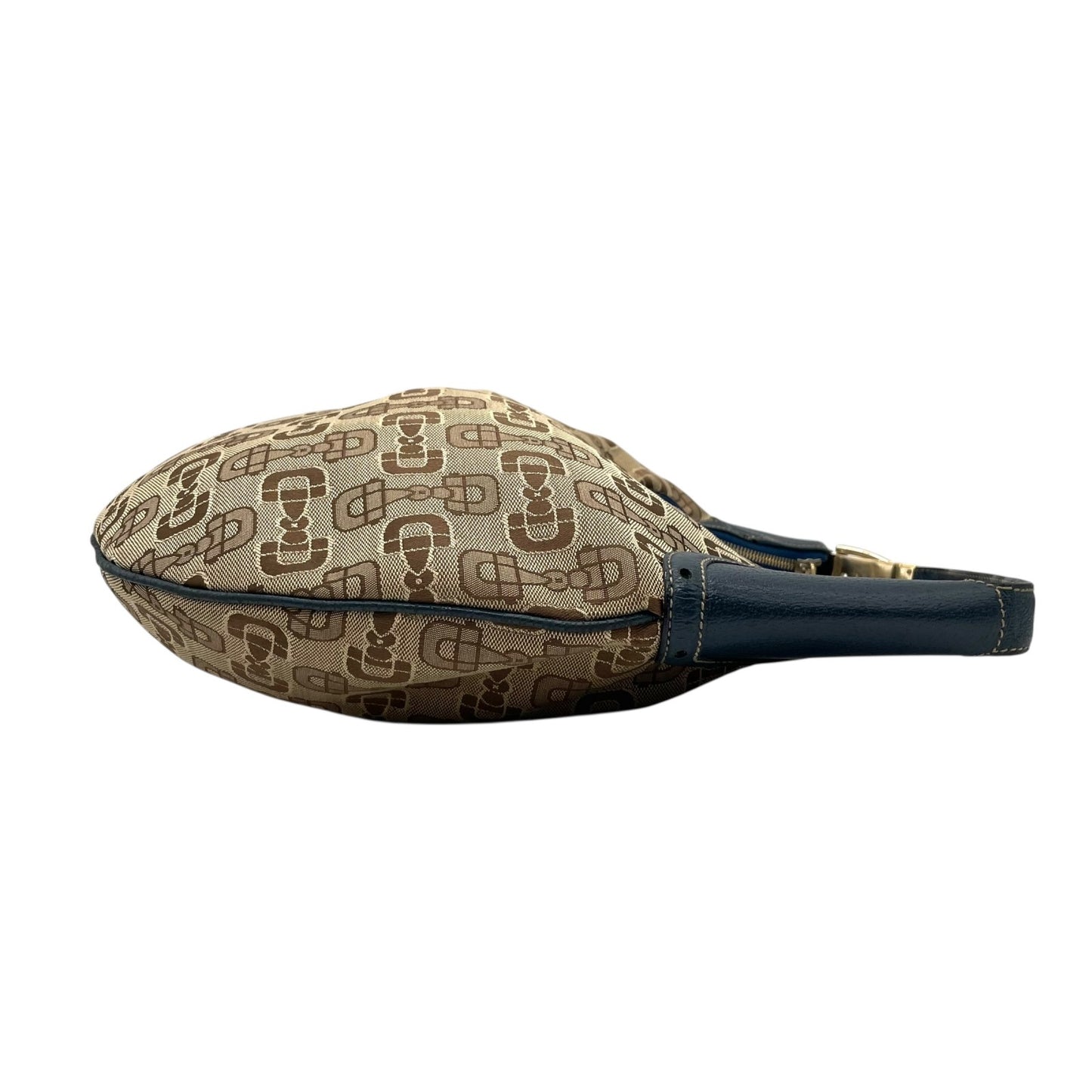 GUCCI グッチ ホースビット柄 ショルダーバッグ ワンショルダー ハンドバッグ キャンバス ブラウン ゴールド金具 Y2K C3