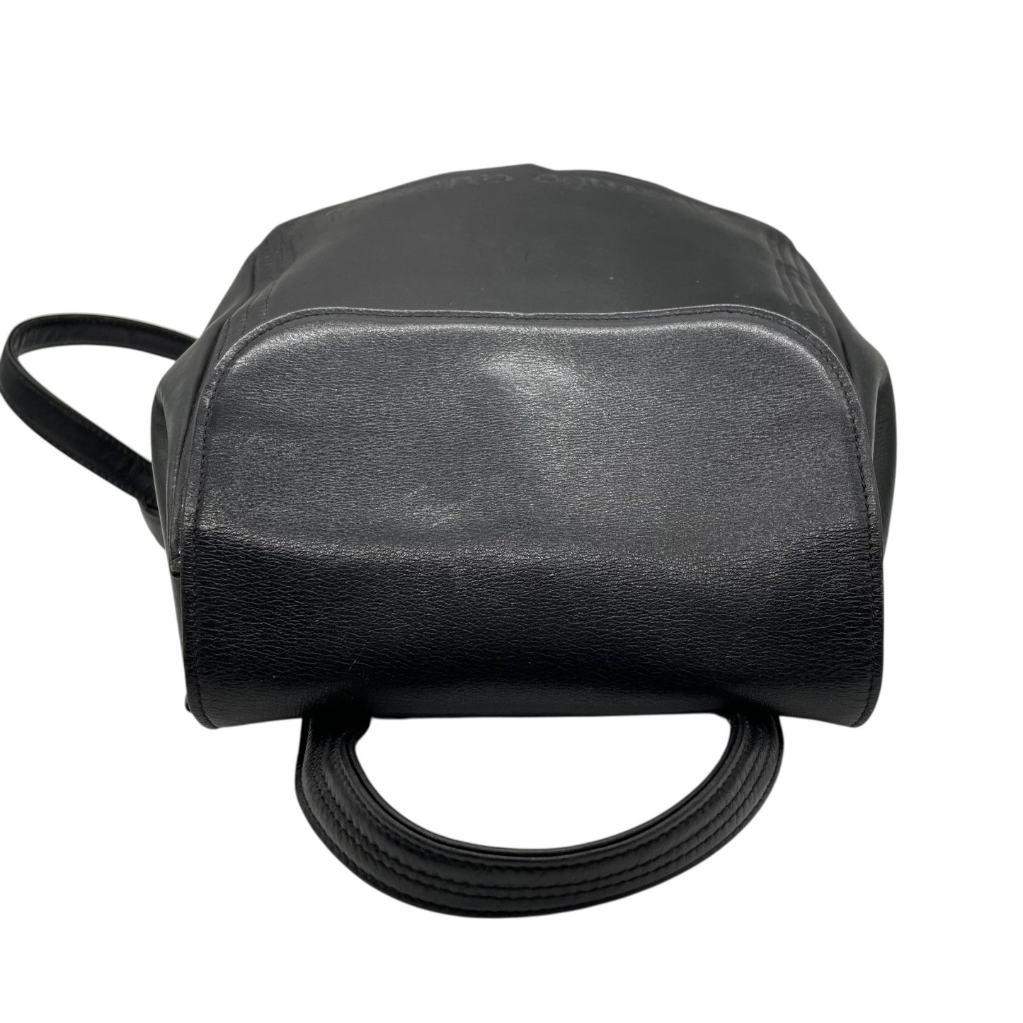 VALENTINO GARAVANI ヴァレンティノ ガラヴァーニ リュックサック バックパック フラップ付き 本革 レザー ブラック ロゴ メンズ レディース K5