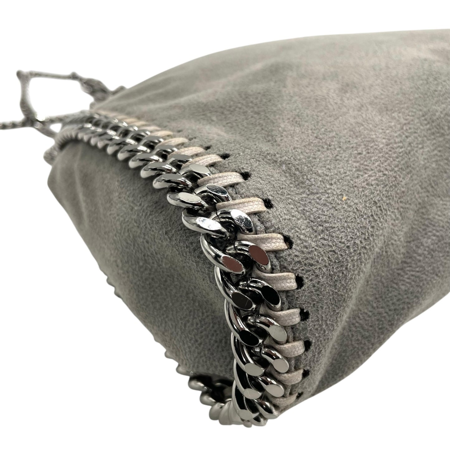 美品 ステラマッカートニー STELLA McCARTNEY ファラベラ 2way ハンドバッグ ショルダーバッグ グレー チェーンショルダー 斜め掛け可 シルバー金具 レディース K10