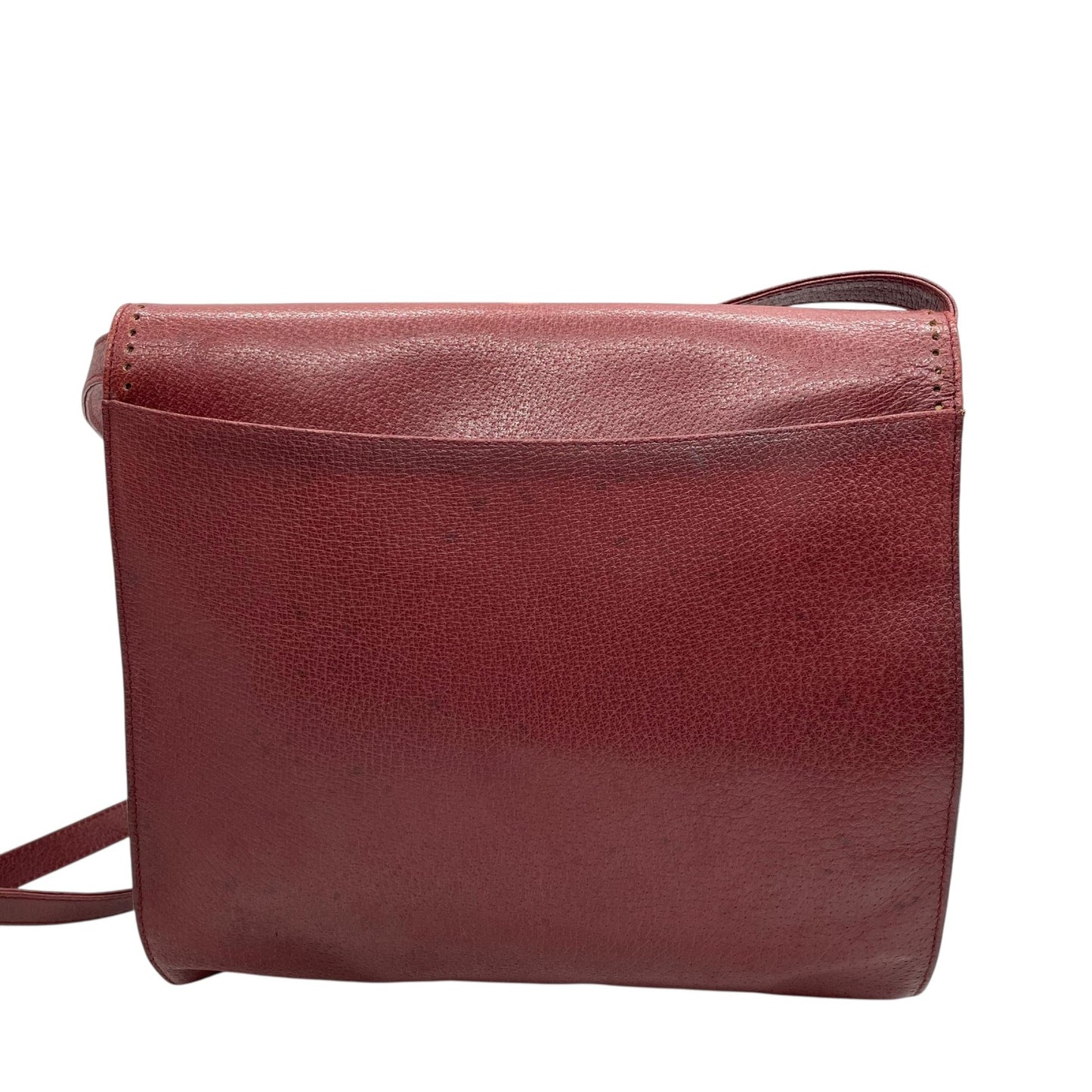 ヴァレンティノ ガラヴァーニ VALENTINO GARAVANI ショルダーバッグ メッセンジャーバッグ レッド ボルドー ワインレッド レザー フリンジ レディース S80