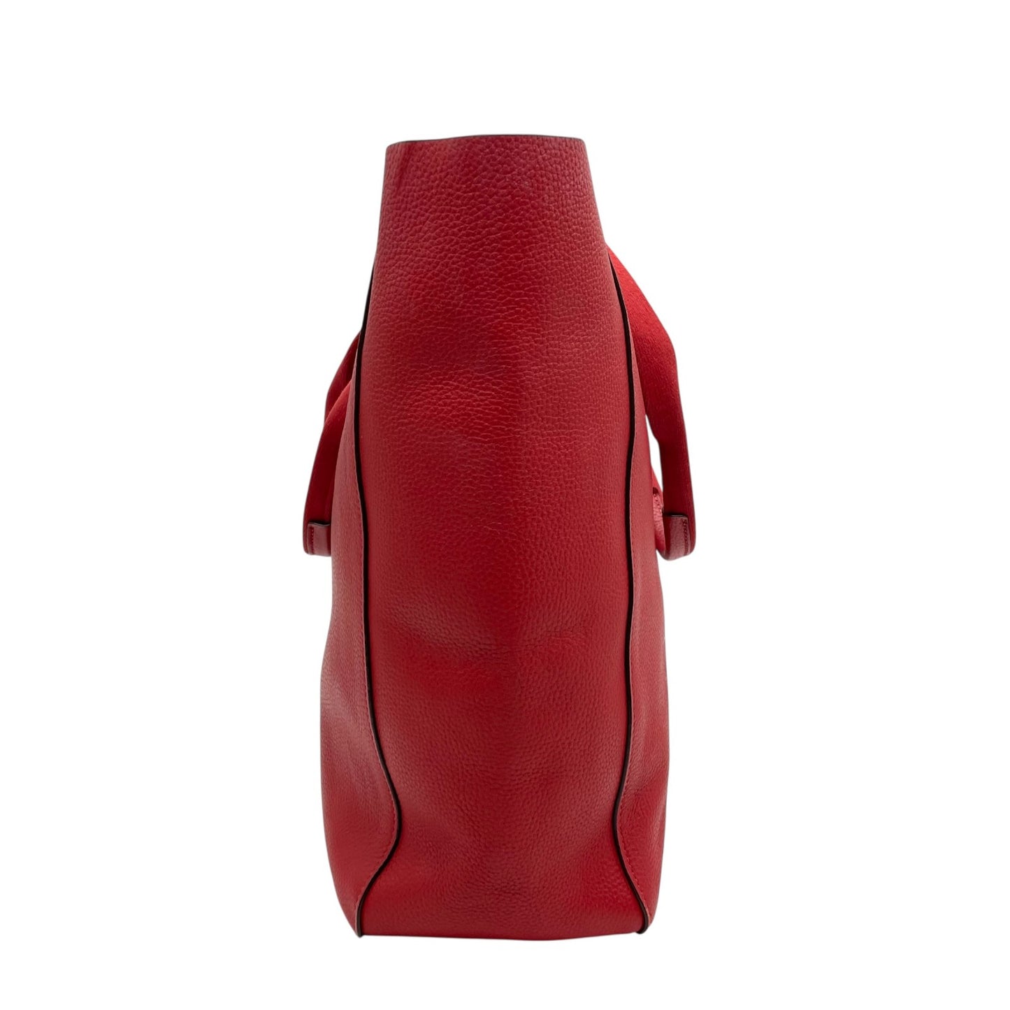 COACH コーチ トートバッグ 赤 レッド レザー ゴールド金具 肩掛け可 A4収納可 25099 ロゴ 馬車柄 レディース U11