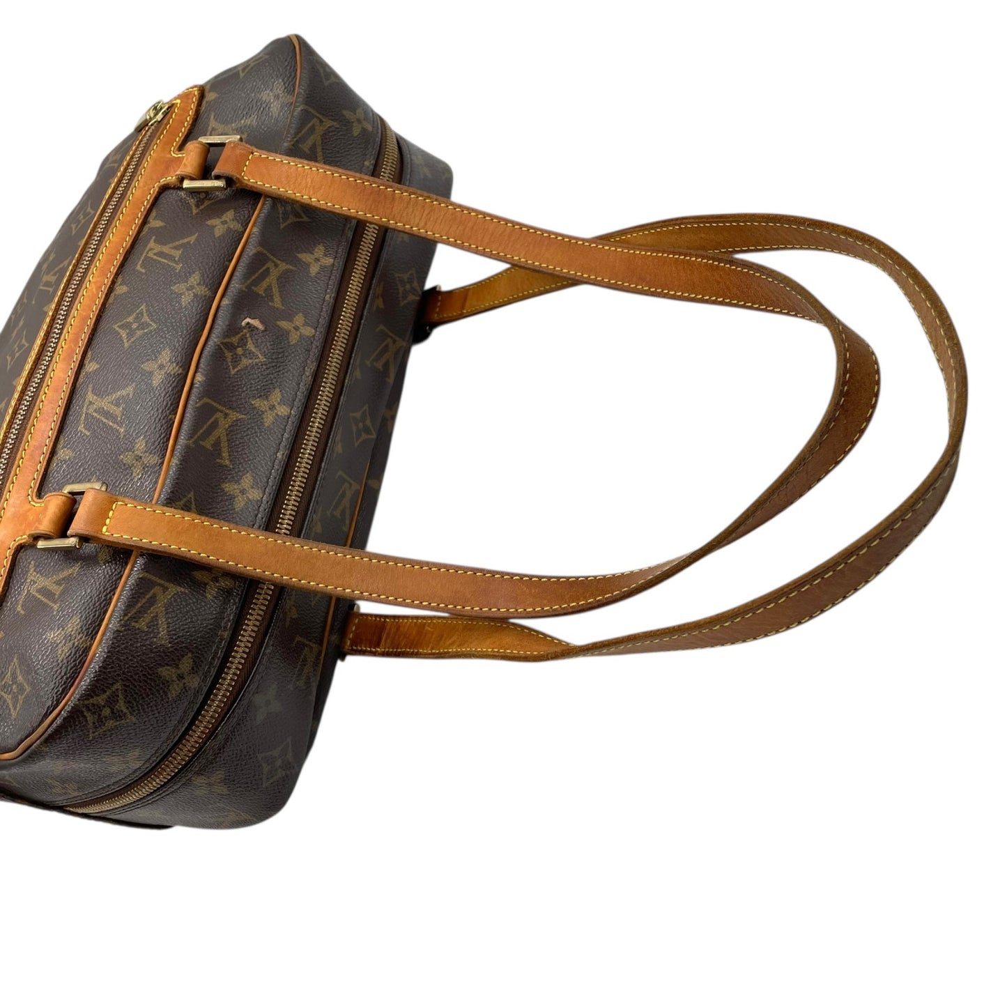 Authentic LOUIS VUITTON Monogram Cite Shoulder Bag M51181 Brown PVC Leather Gold Hardware Tote Bag Men's Women's Shoulder Strap