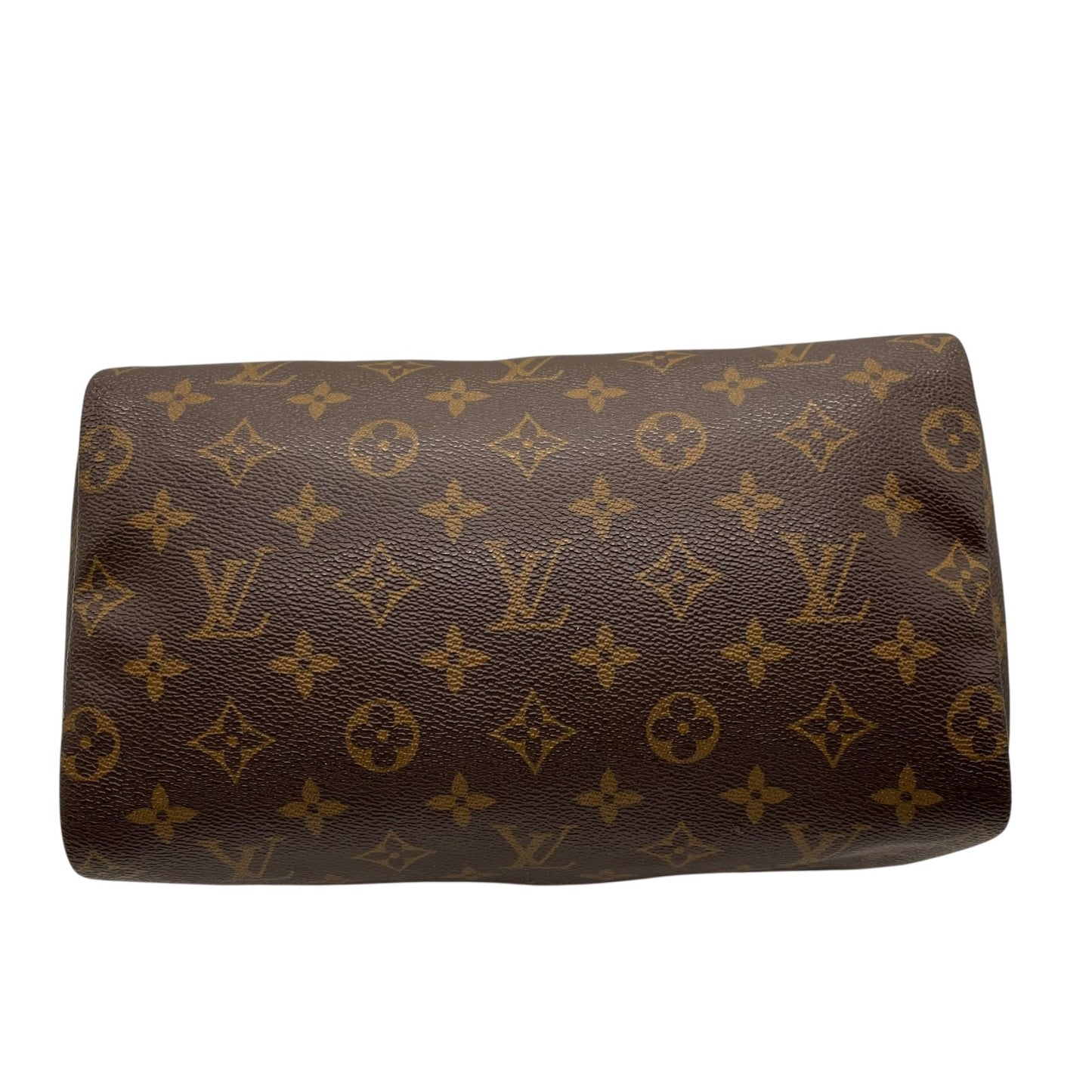 Authentic Louis Vuitton Speedy 25 Monogram Mini Boston Bag Brown Leather M41109