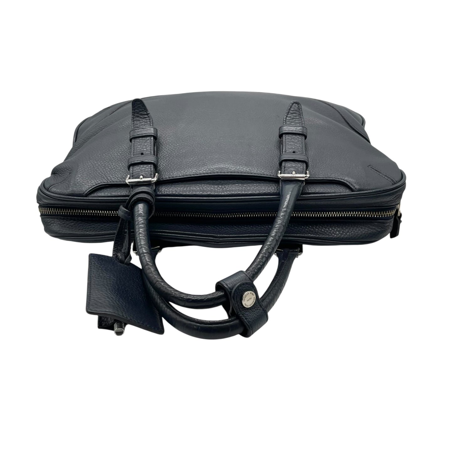 美品 PELLE MORBIDA ペッレモルビダ メイデンヴォヤージュ ビジネスバッグ オールレザー 2WAY ボストンバッグ ショルダーストラップ付 ブラック メンズ 書類鞄 正規品 ネームタグ ホイッスル付き B4