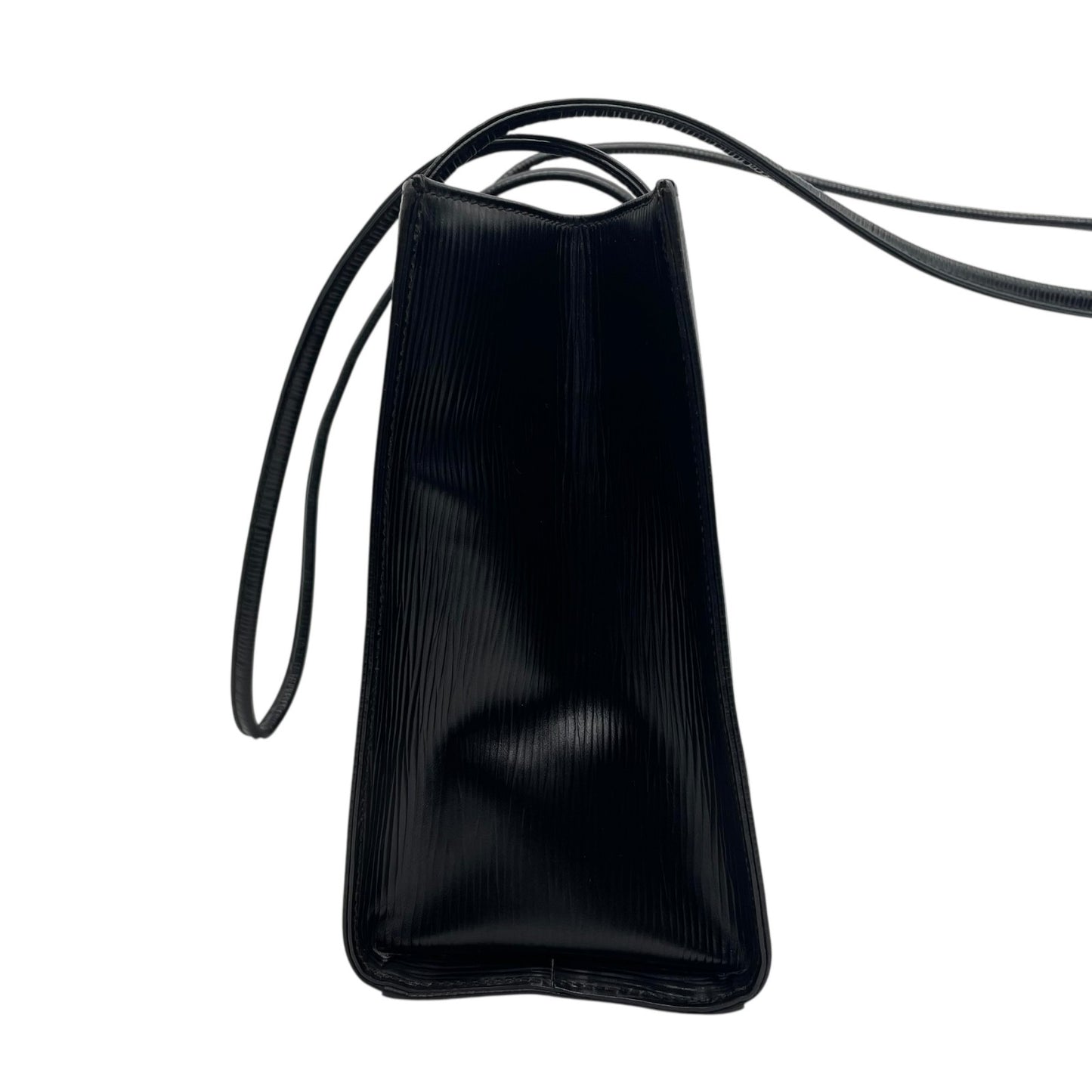 FENDI フェンディ トートバッグ ショルダーバッグ ワンショルダー 黒 ブラック エピレザー ロゴ型押し シルバー金具 FFロゴ 大容量 ヴィンテージ オールド C