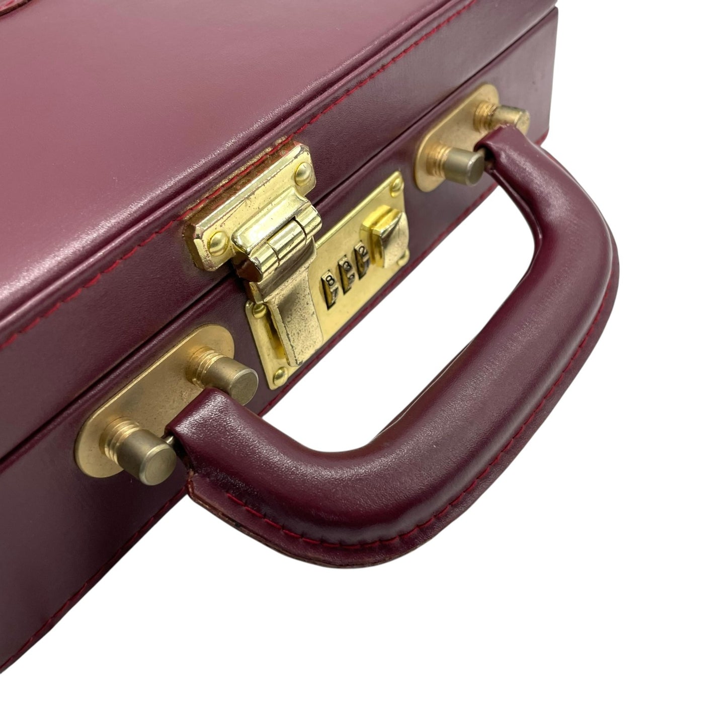 Cartier カルティエ アタッシュケース トランクケース ボルドー レザー ビジネスバッグ ゴールド金具 ヴィンテージ ビジネスバッグ 書類鞄 メンズ レディース A