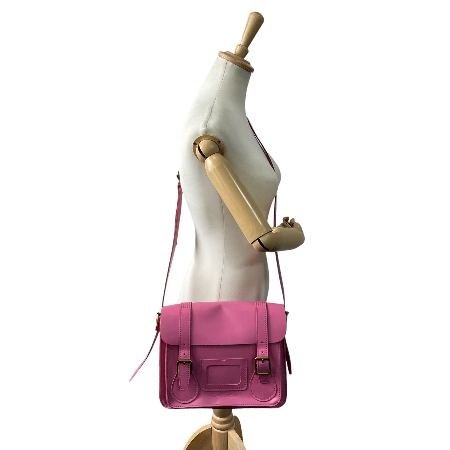 ドクターマーチン Dr.Martens サッチェルバッグ ショルダー レザー ゴールド 金金具 ピンク 2WAY レディース C9