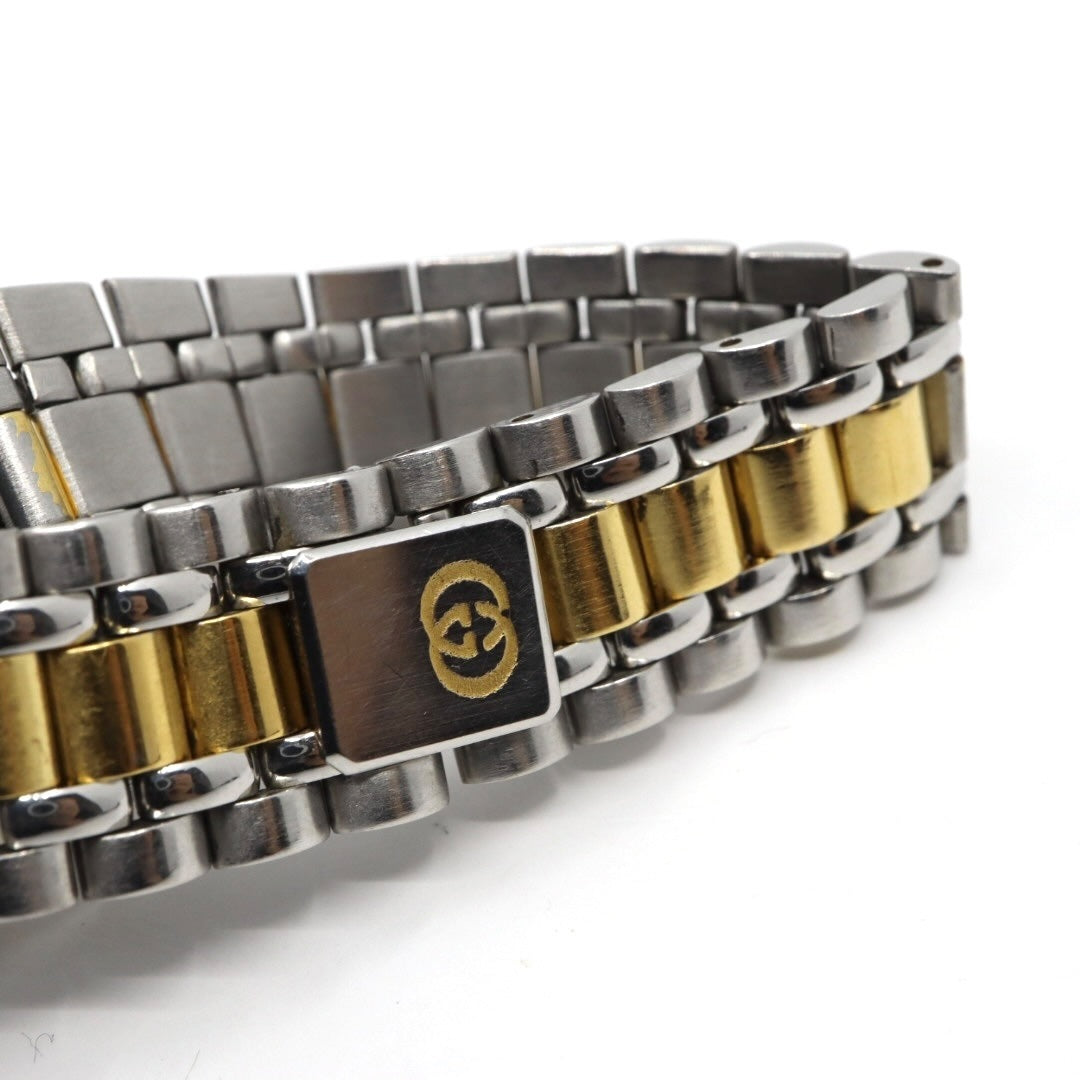 新品電池交換済 クリーニング済 グッチ GUCCI 8000L 腕時計 レディースウォッチ クォーツ コンビ シルバー ゴールド アイボリー文字盤 デイト表示 ステンレススチール クラシック エレガント ヴィンテージ ドレスウォッチ 稼働品 G3