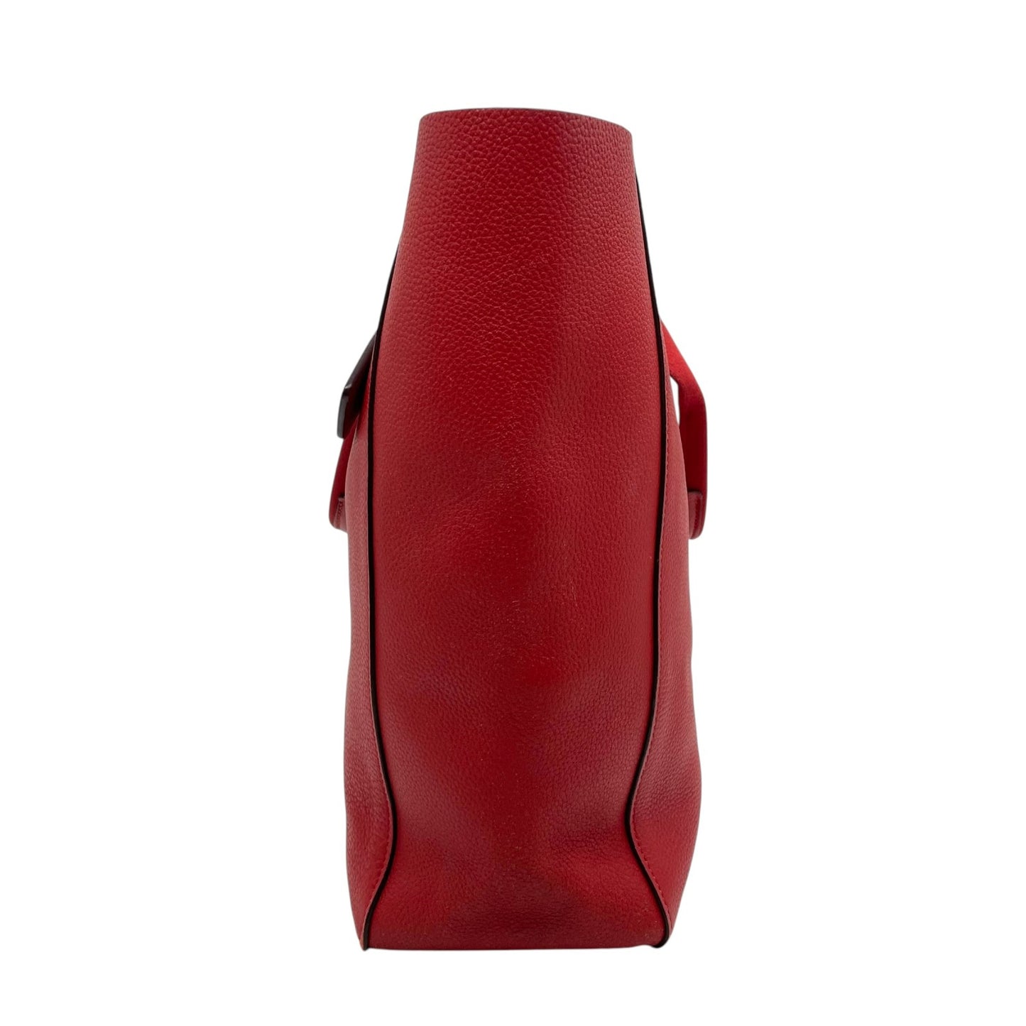 COACH コーチ トートバッグ 赤 レッド レザー ゴールド金具 肩掛け可 A4収納可 25099 ロゴ 馬車柄 レディース U11