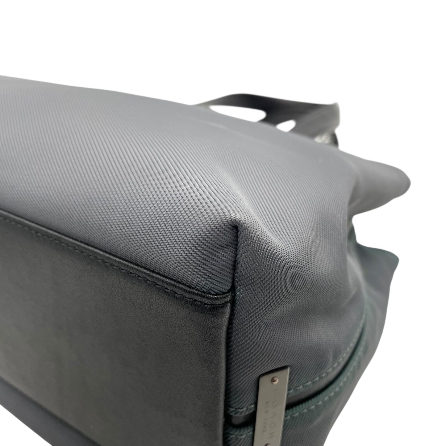コーチ COACH トートバッグ ショルダーバッグ 7400 ナイロン レザー 灰色 グレー ショルダーストラップ付き 2WAY A4対応 S24