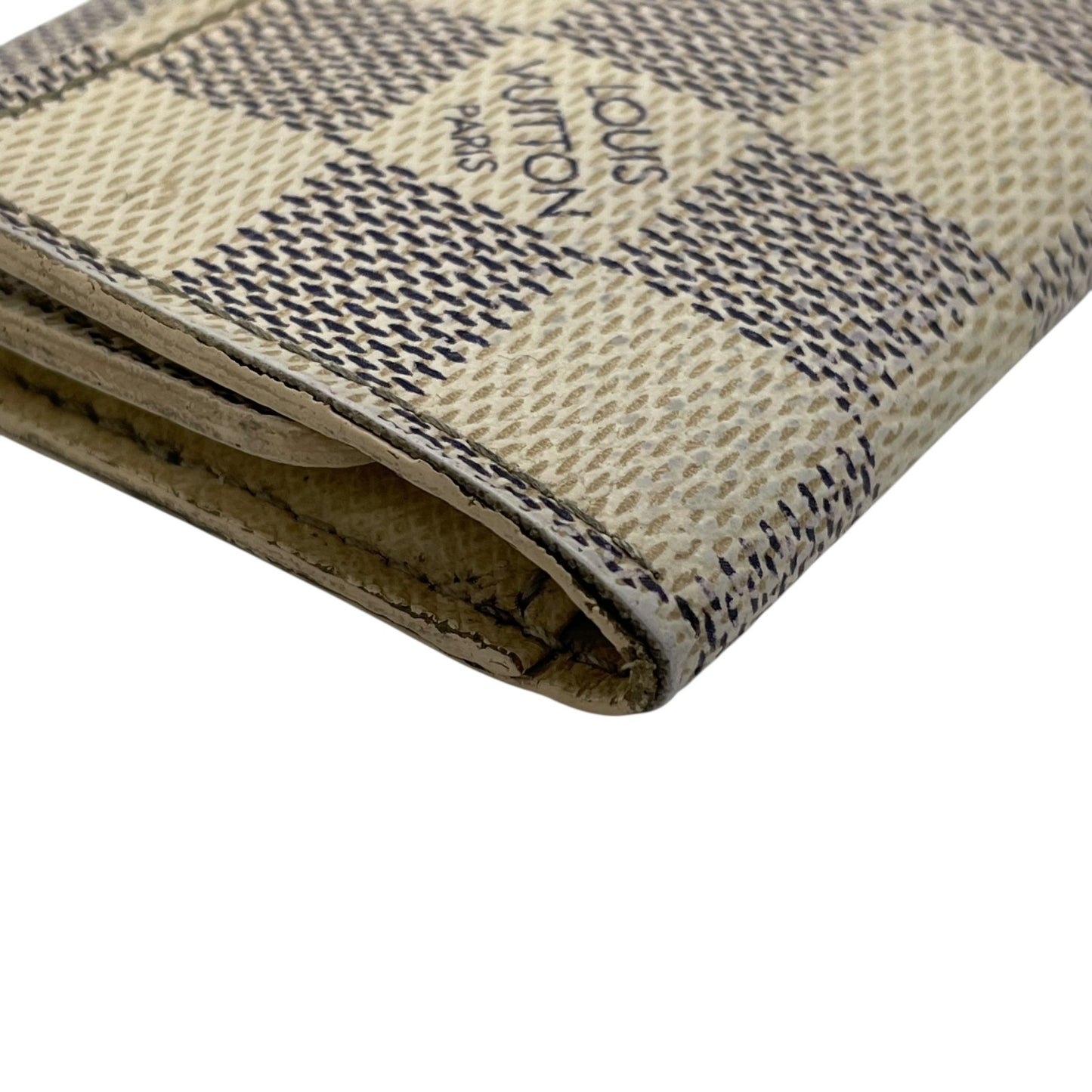 ルイ・ヴィトン Louis Vuitton ミュルティクレ6 N61745 ダミエ アズール 6連キーケース ホワイト グレー PVC×レザー ゴールド金具 レディース メンズ M5